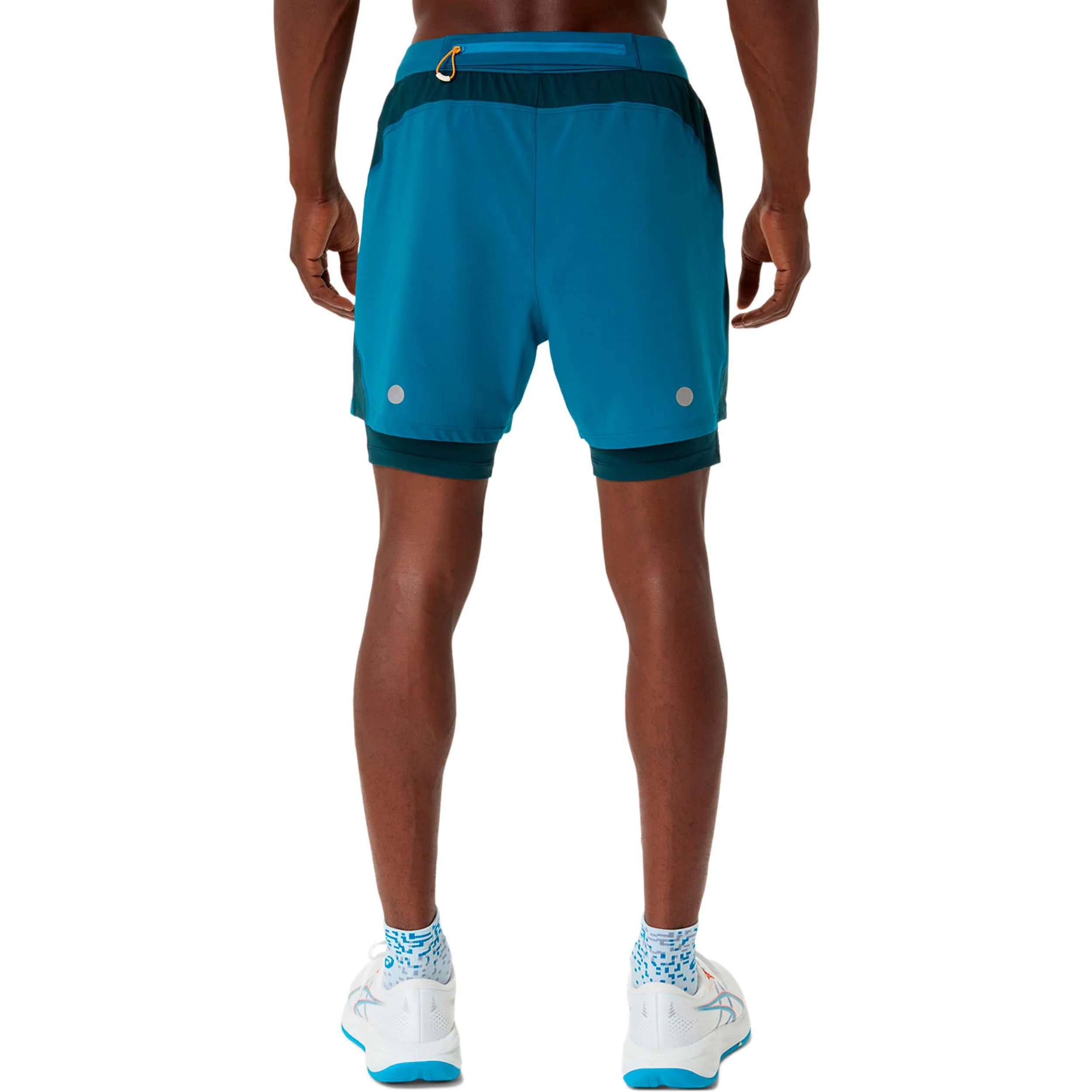Road 2in1 5in Laufshorts Herren-türkis, türkis - Image 3