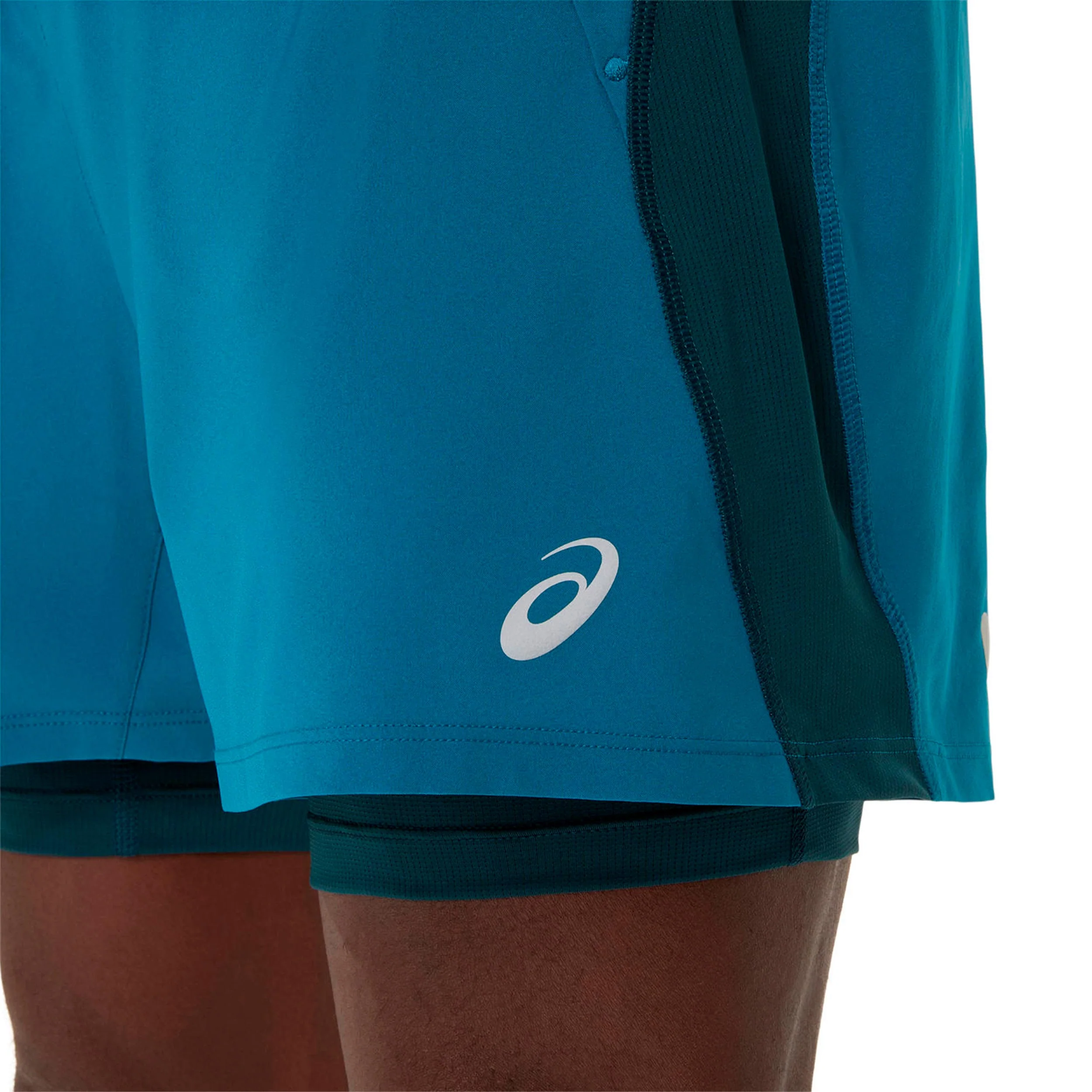 Road 2in1 5in Laufshorts Herren-türkis, türkis - Image 4