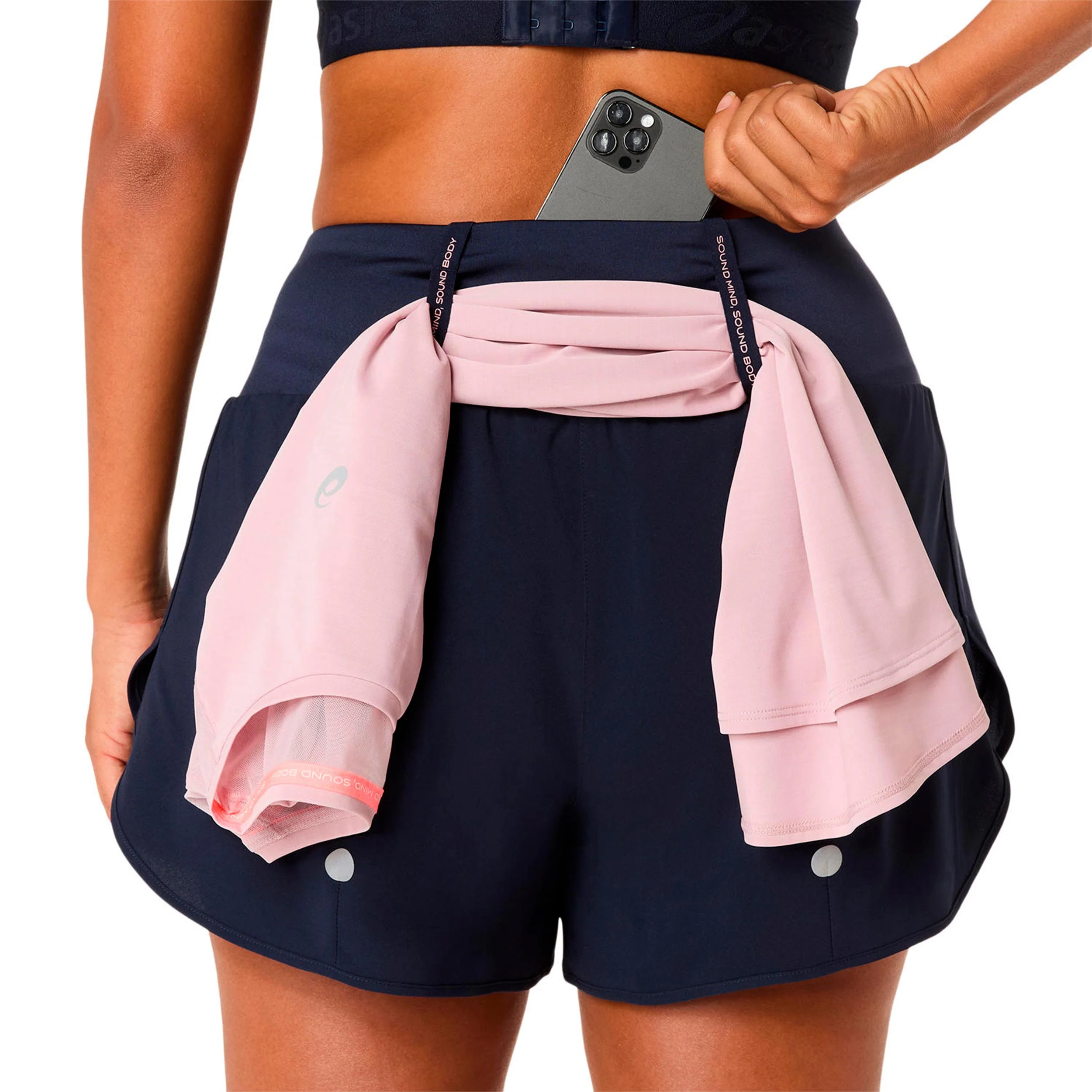 Road 3.5in Laufshorts Damen-dunkelblau - Image 7