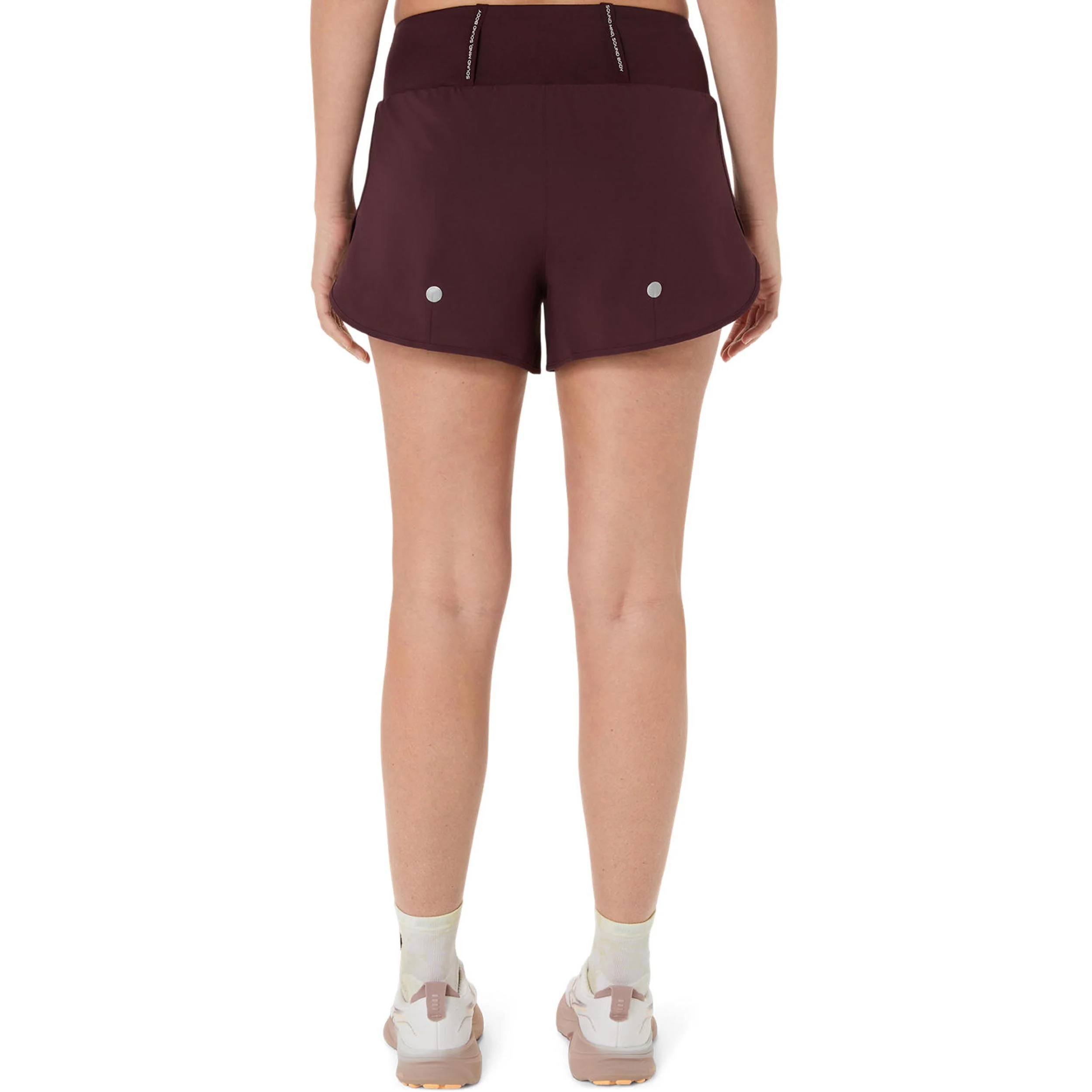 Road 3.5in Laufshorts Damen-dunkelrot - Image 2