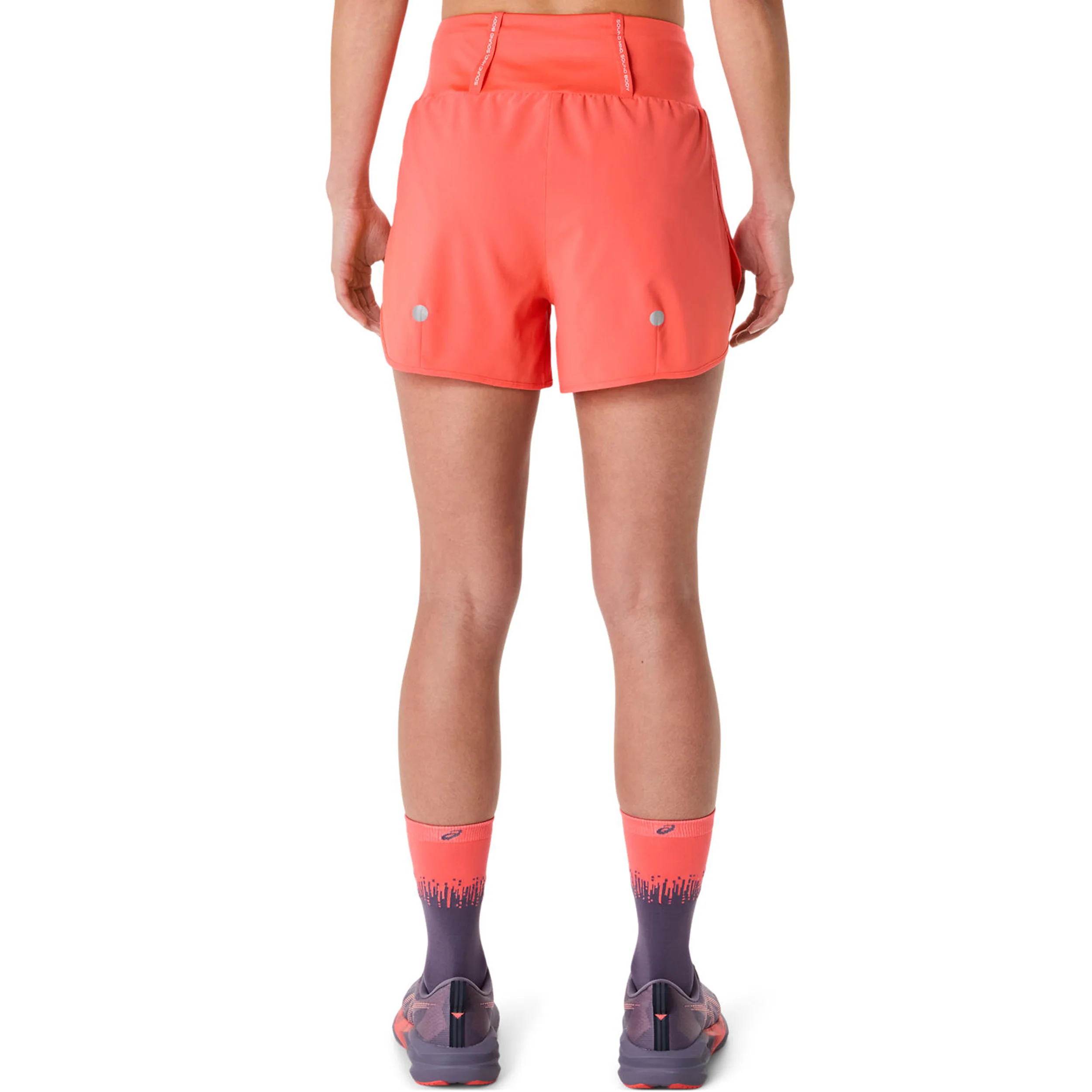 Road 3.5in Laufshorts Damen-orange - Image 7