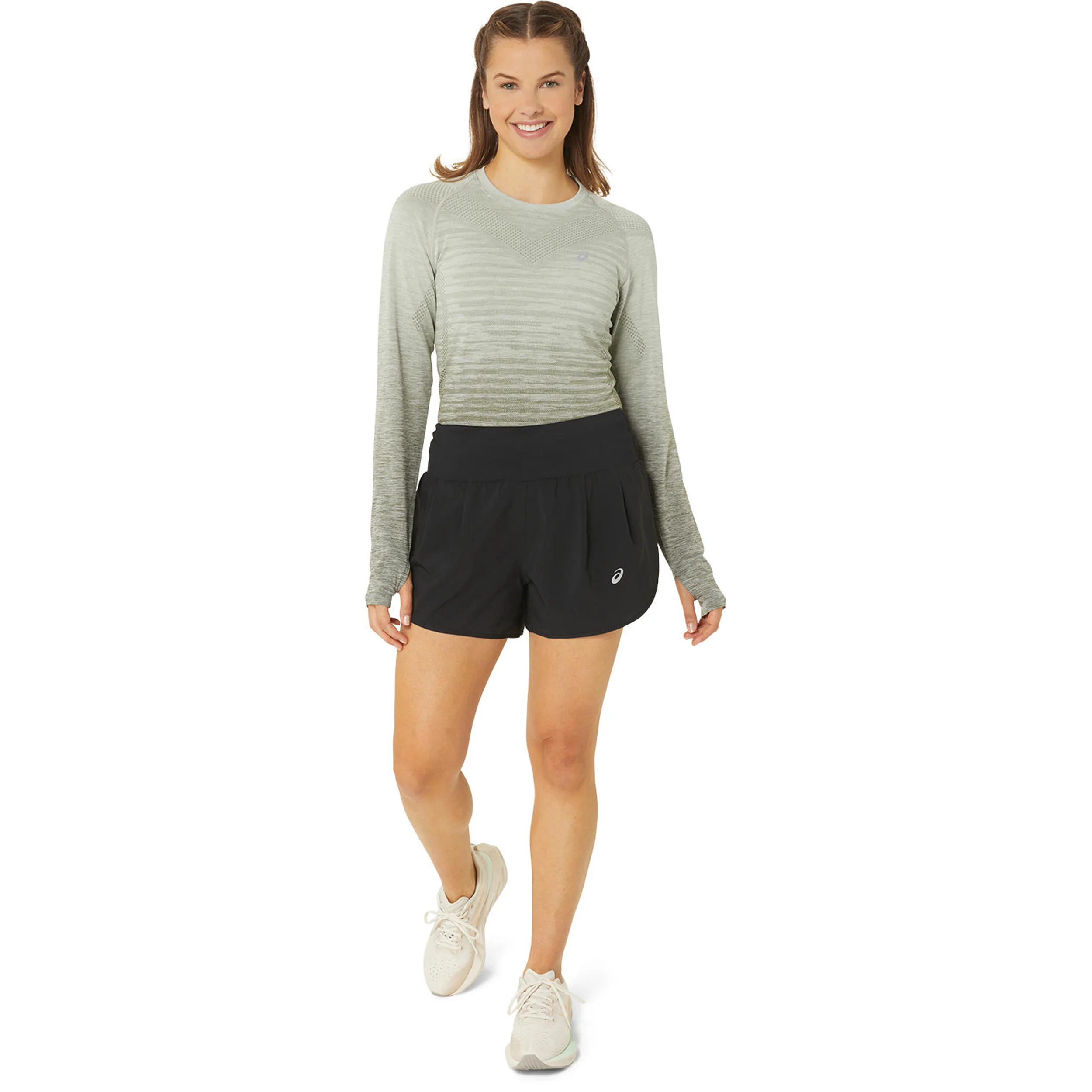 Road 3.5in Laufshorts Damen-schwarz - Image 8