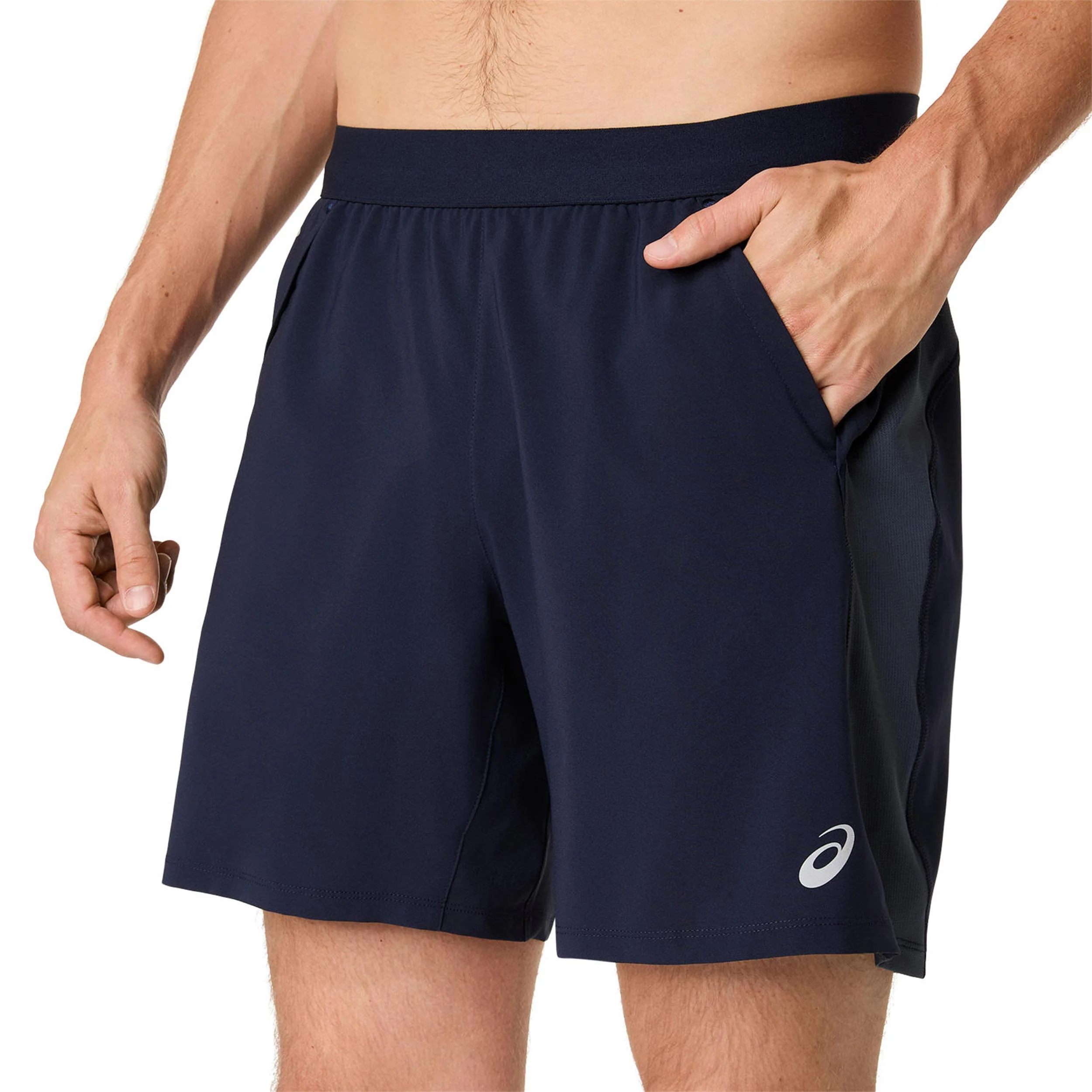 Road 7in Laufshorts Herren-Blau,Grau - Image 4