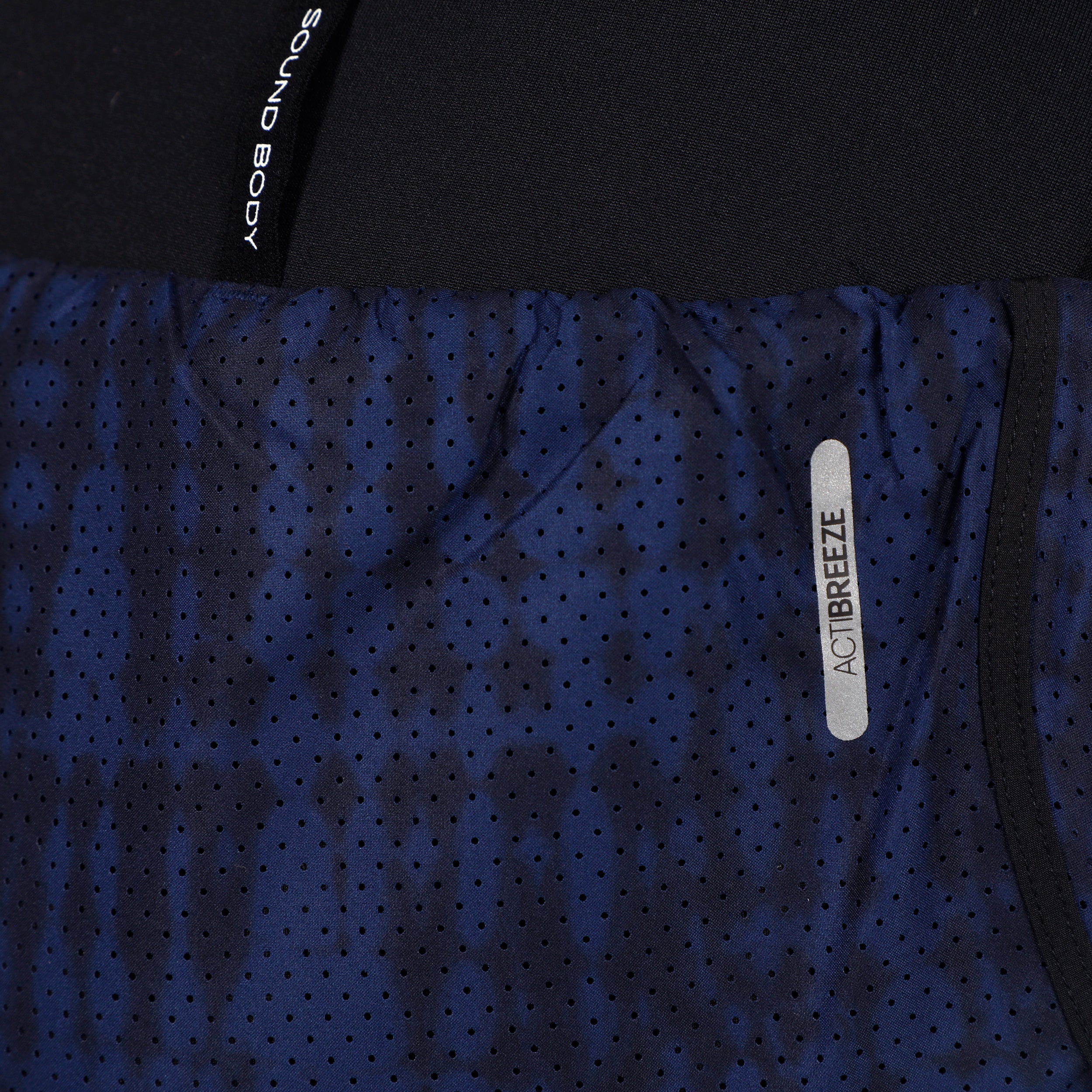 Road AOP 2in1 3.5in Laufshorts Damen-dunkelblau, schwarz - Image 3