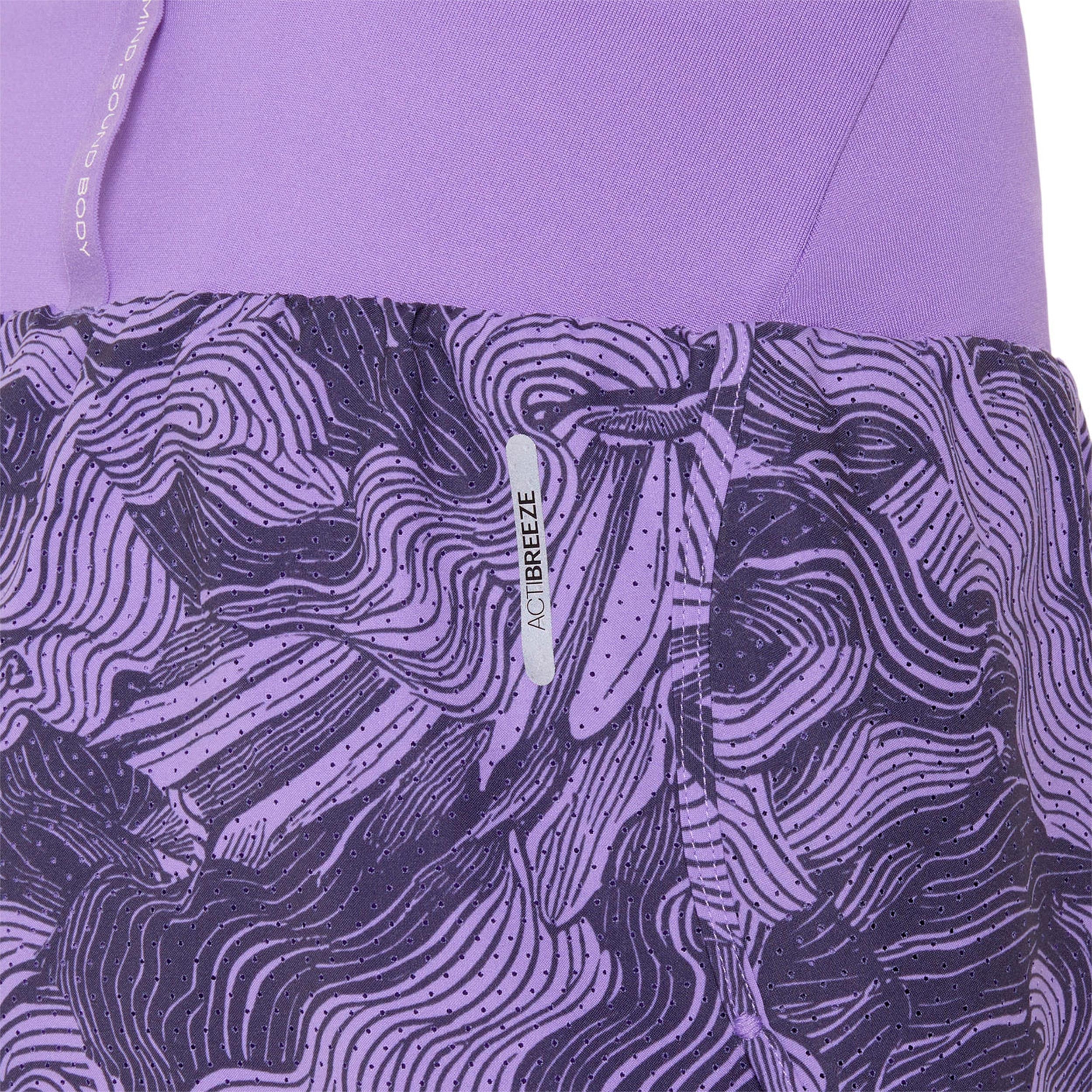 Road AOP 2in1 3.5in Laufshorts Damen-lila - Image 7