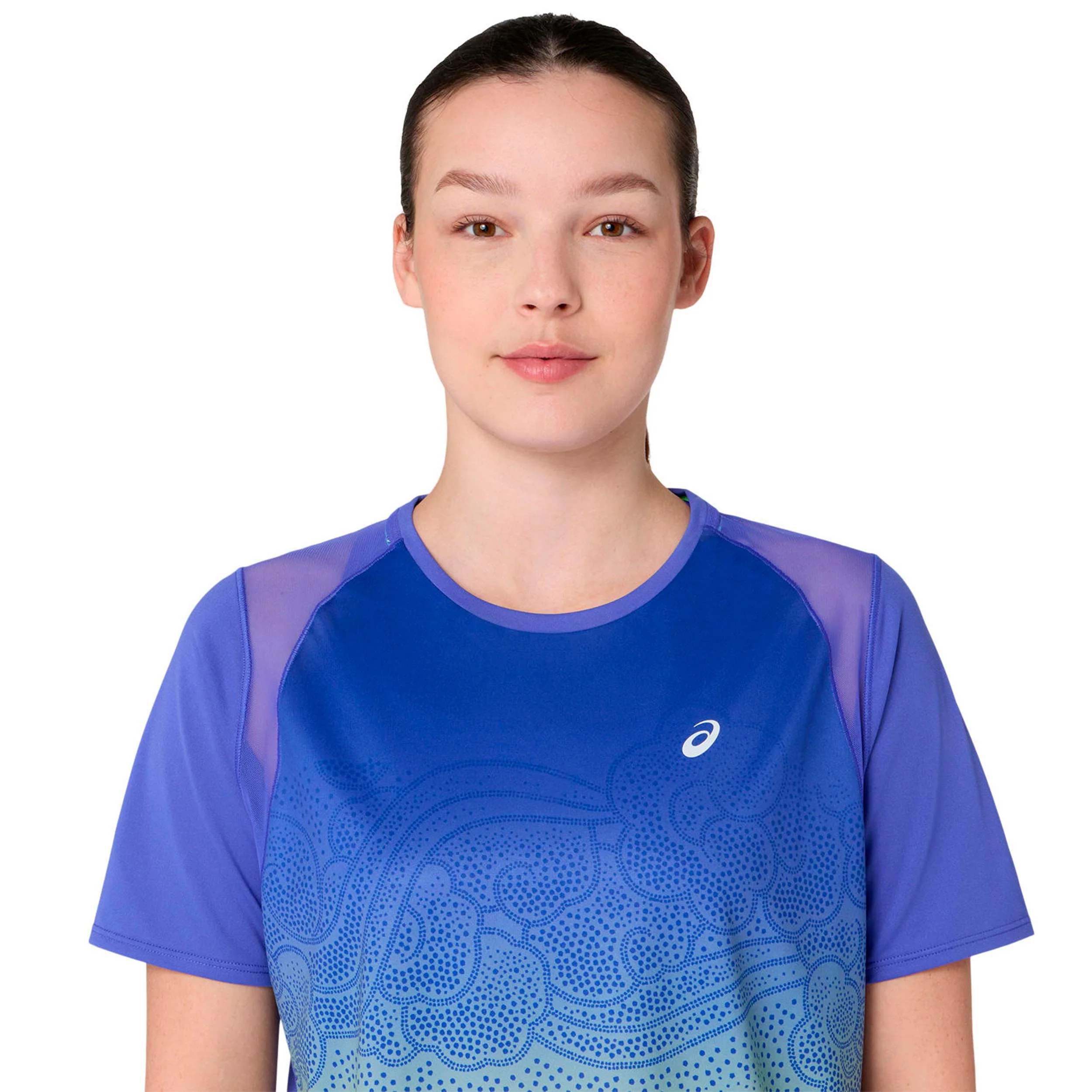 Road Fade Laufshirt Damen-blau, grün - Image 4