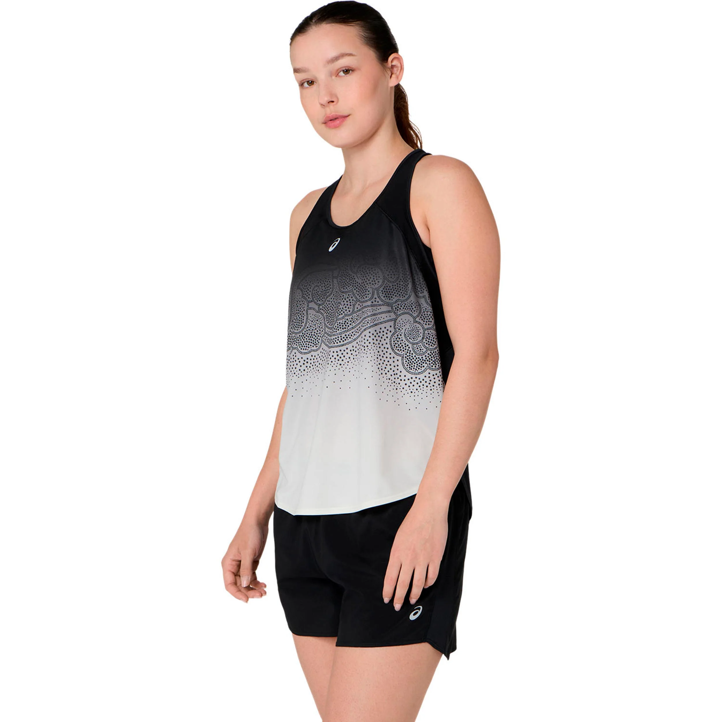 Road Fade Laufshirt Damen-schwarz, beige - Image 3