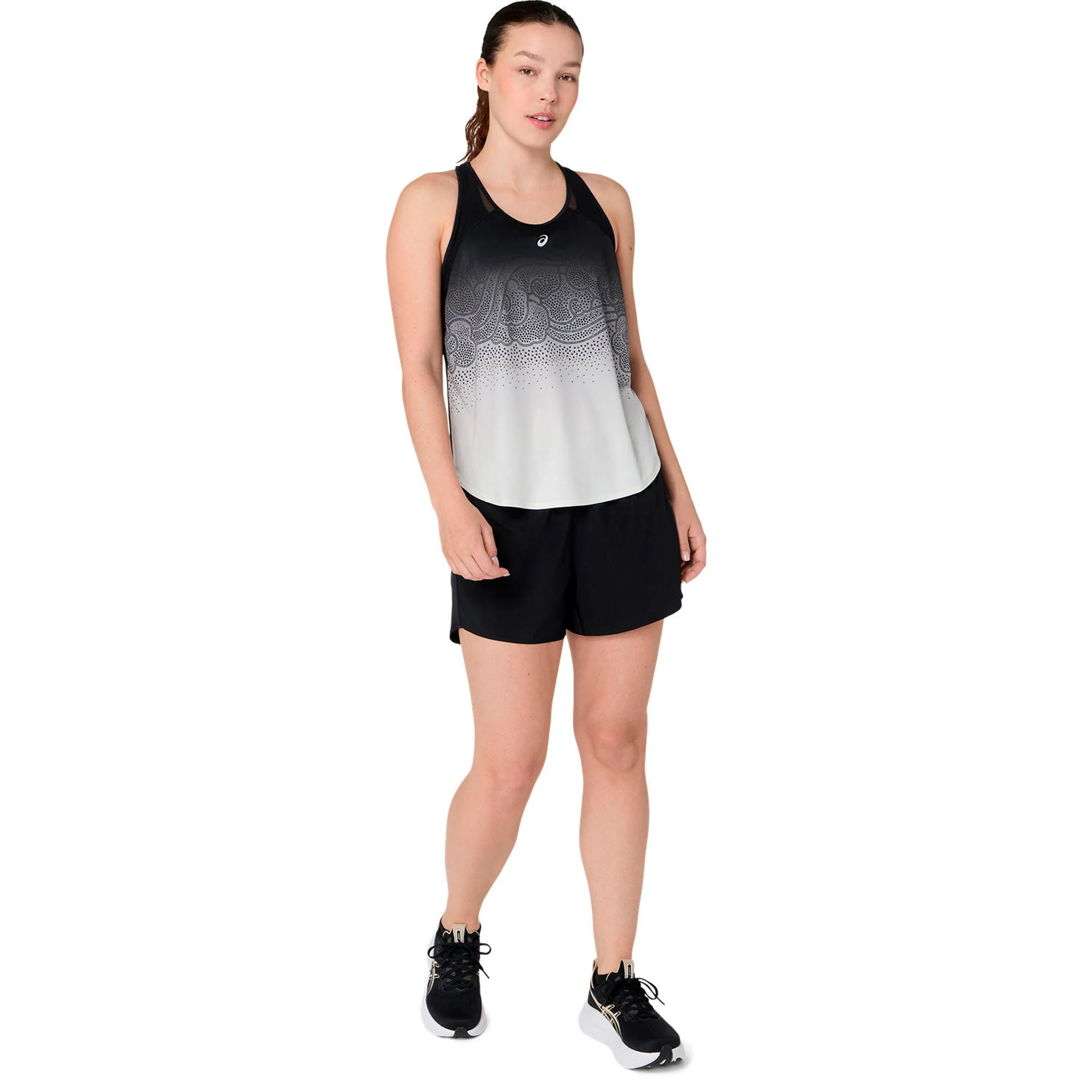 Road Fade Laufshirt Damen-schwarz, beige - Image 7