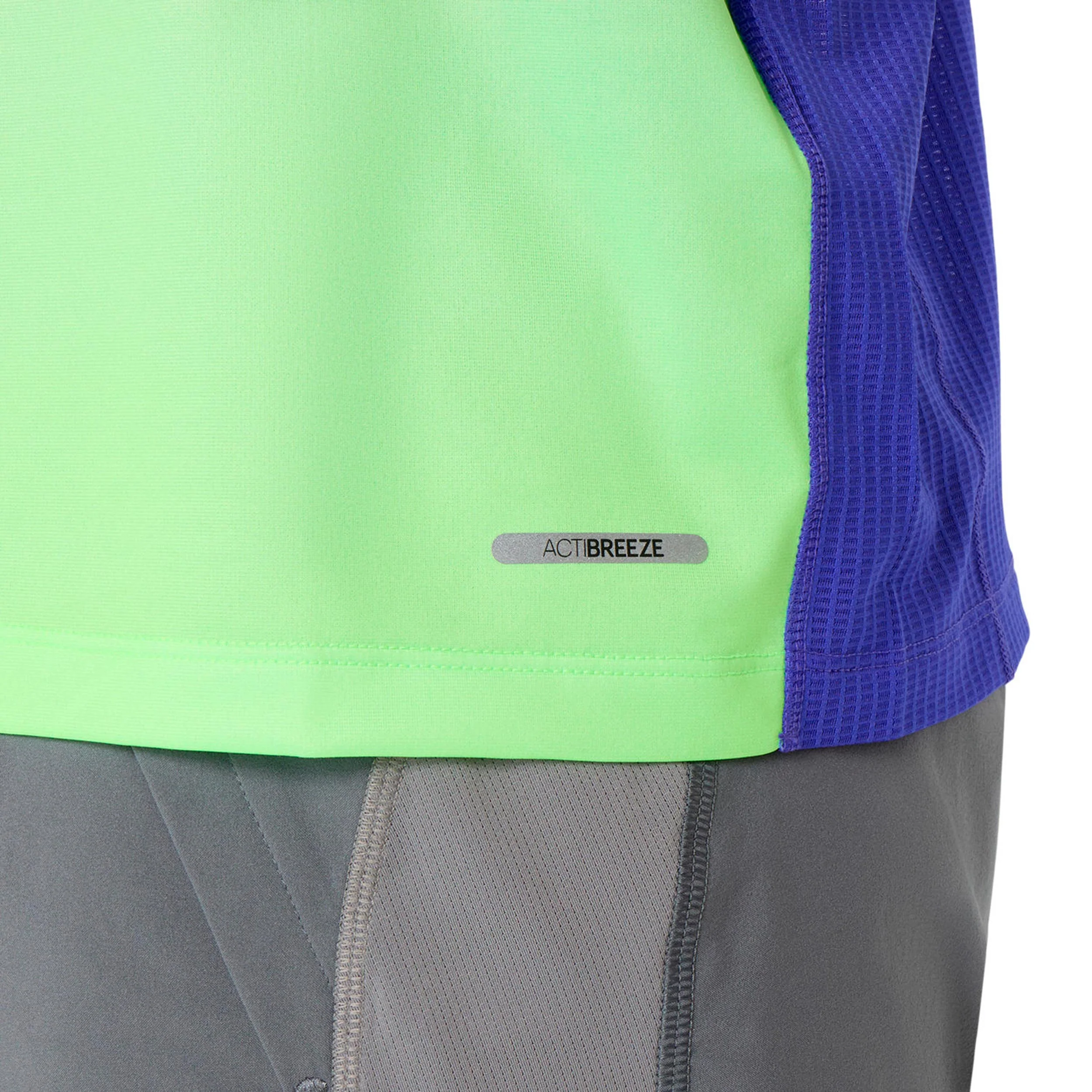 Road Fade Laufshirt Herren-blau, grün - Image 5