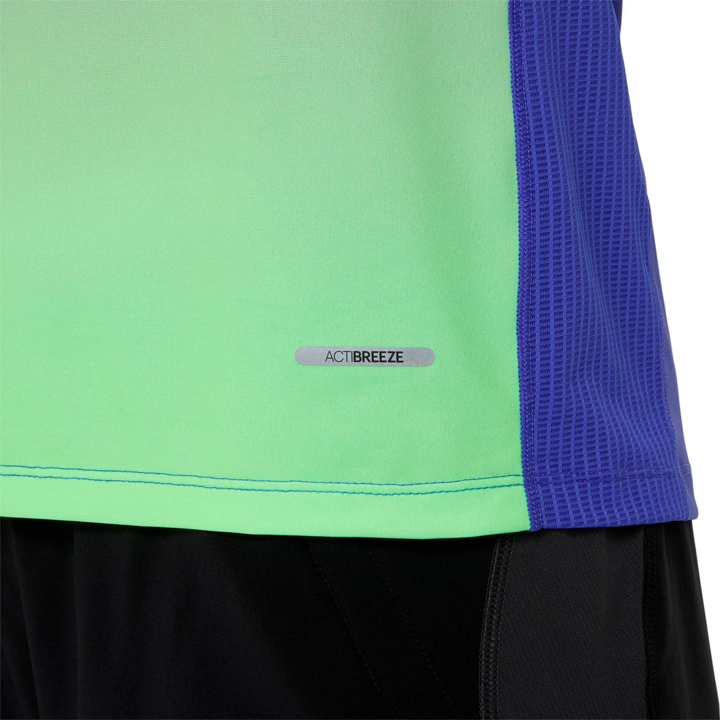 Road Fade Laufshirt Herren-blau, grün - Image 4