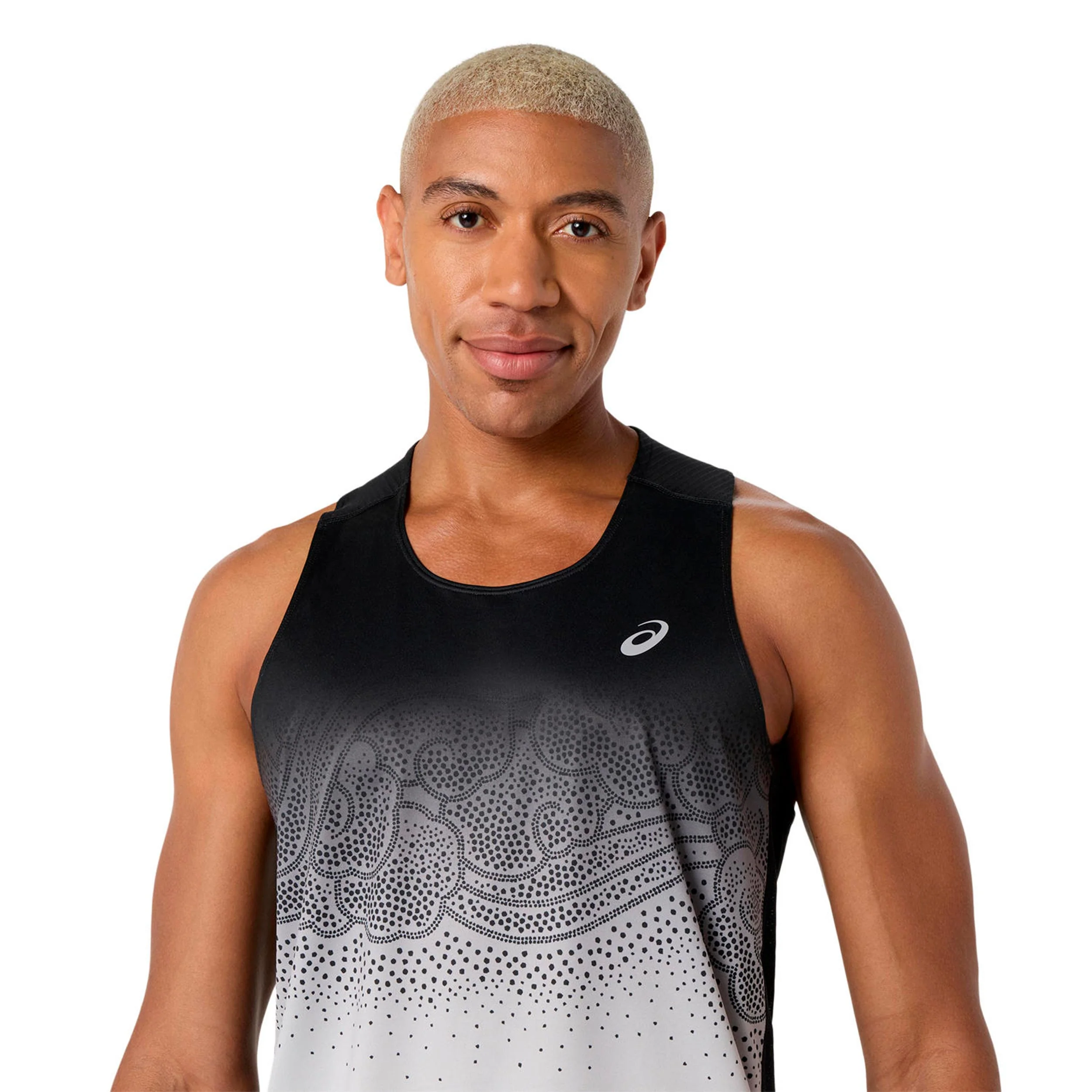 Road Fade Laufshirt Herren-schwarz, beige - Image 4