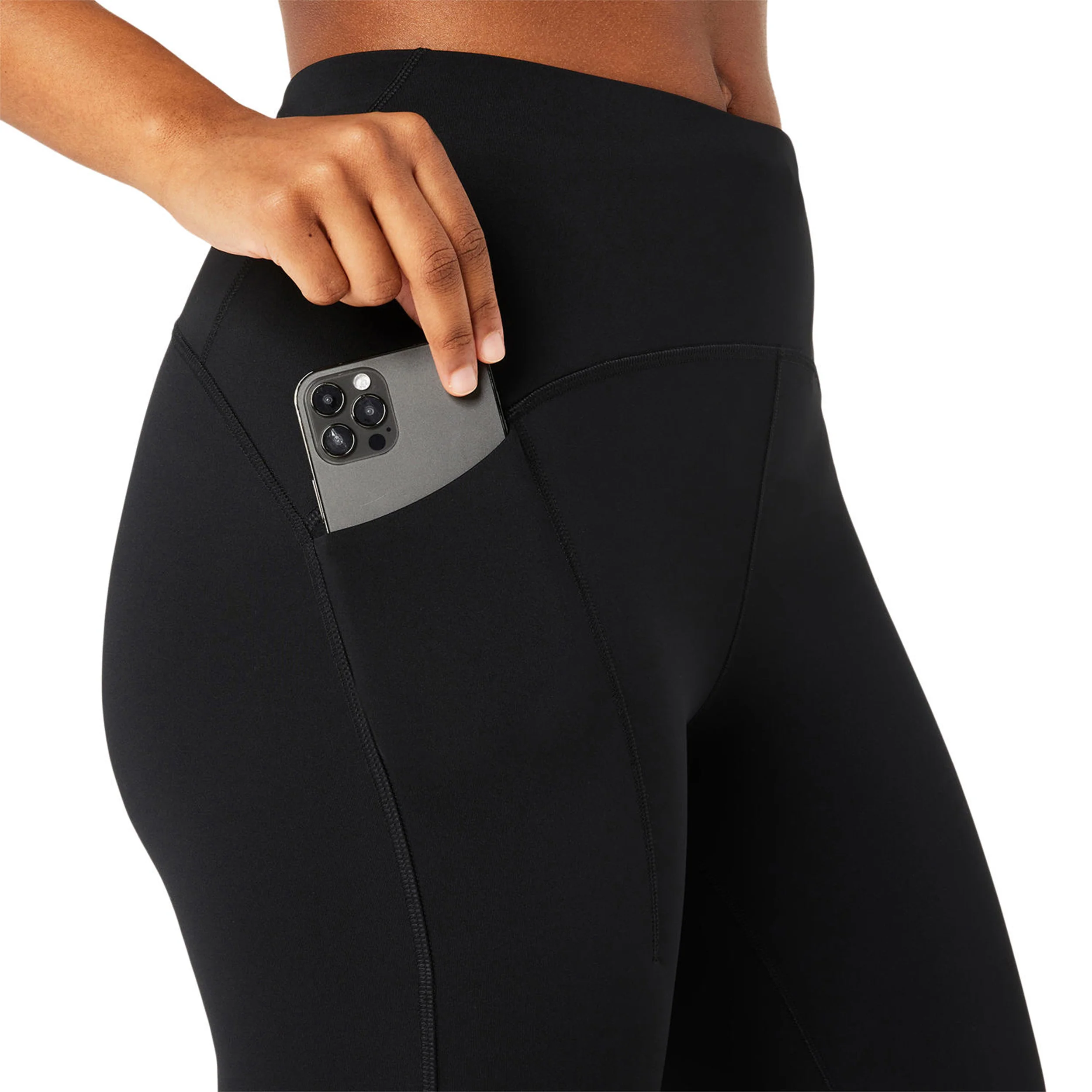 Road High Waist 8 Inch Short Lauftight Damen-Schwarz - Image 11