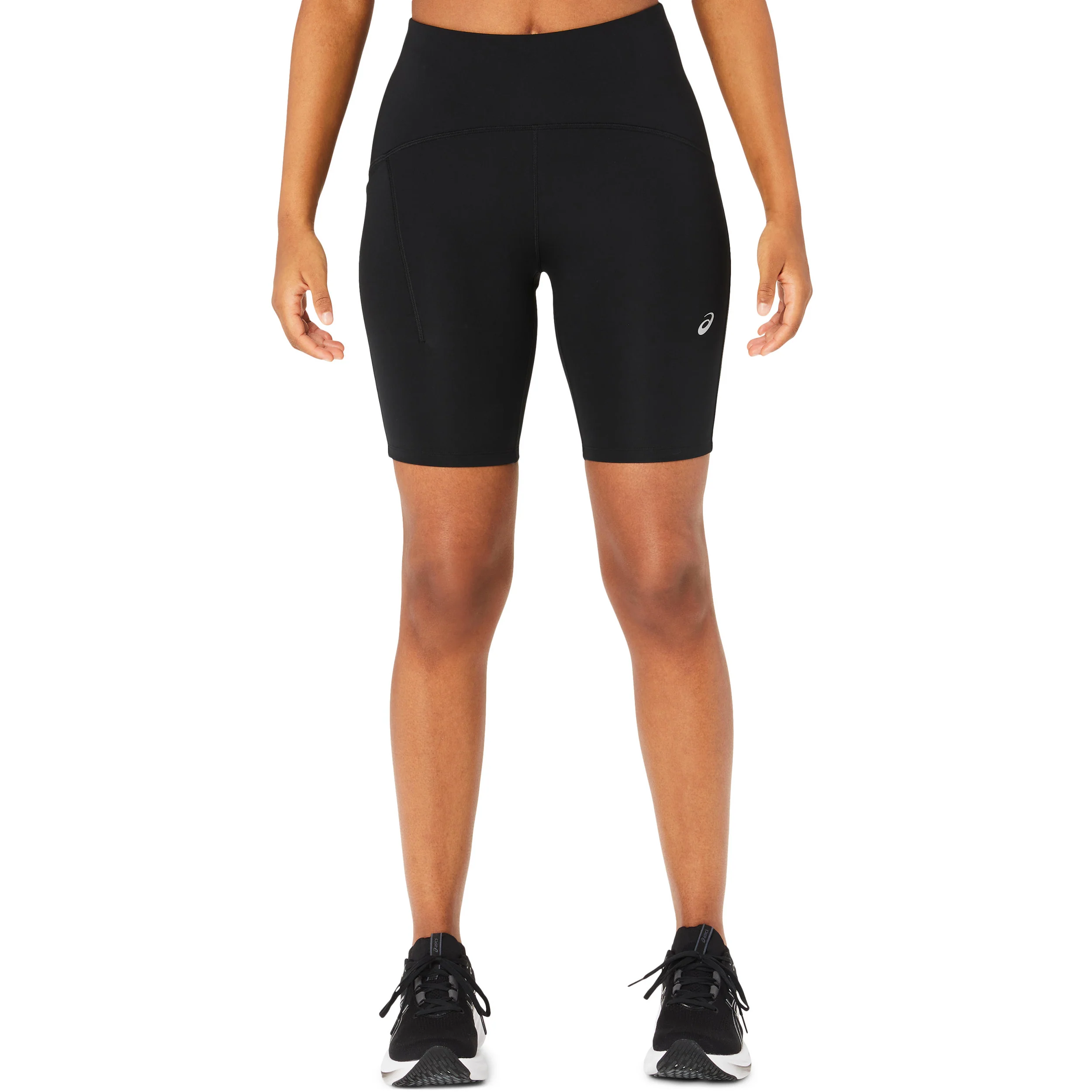 Road High Waist 8 Inch Short Lauftight Damen-Schwarz - Image 6