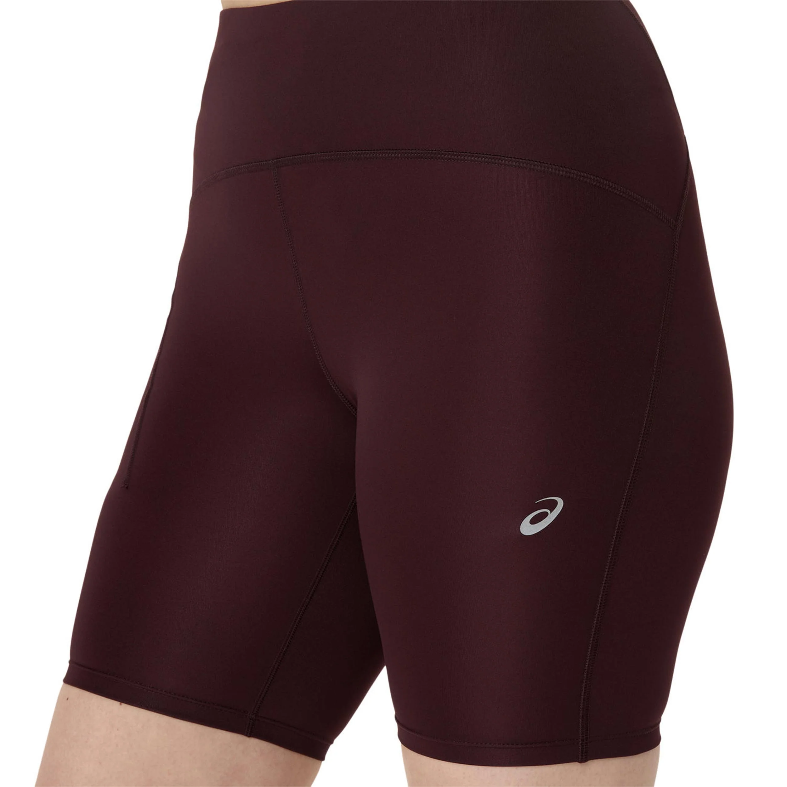 Road High Waist 8in Sprinter Lauftight Damen-Dunkelrot - Image 4