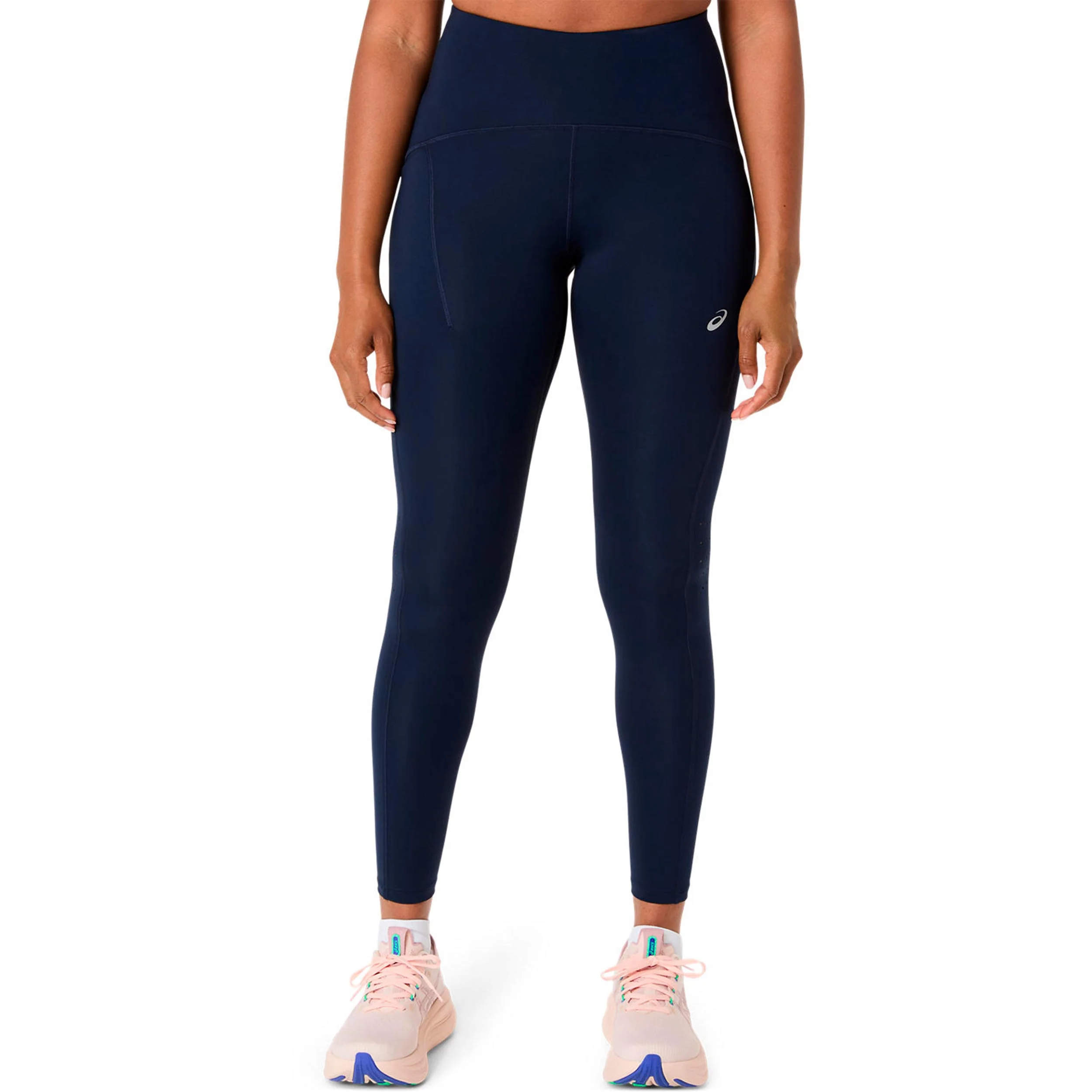 Road High Waist Lauftight Damen-dunkelblau - Image 2