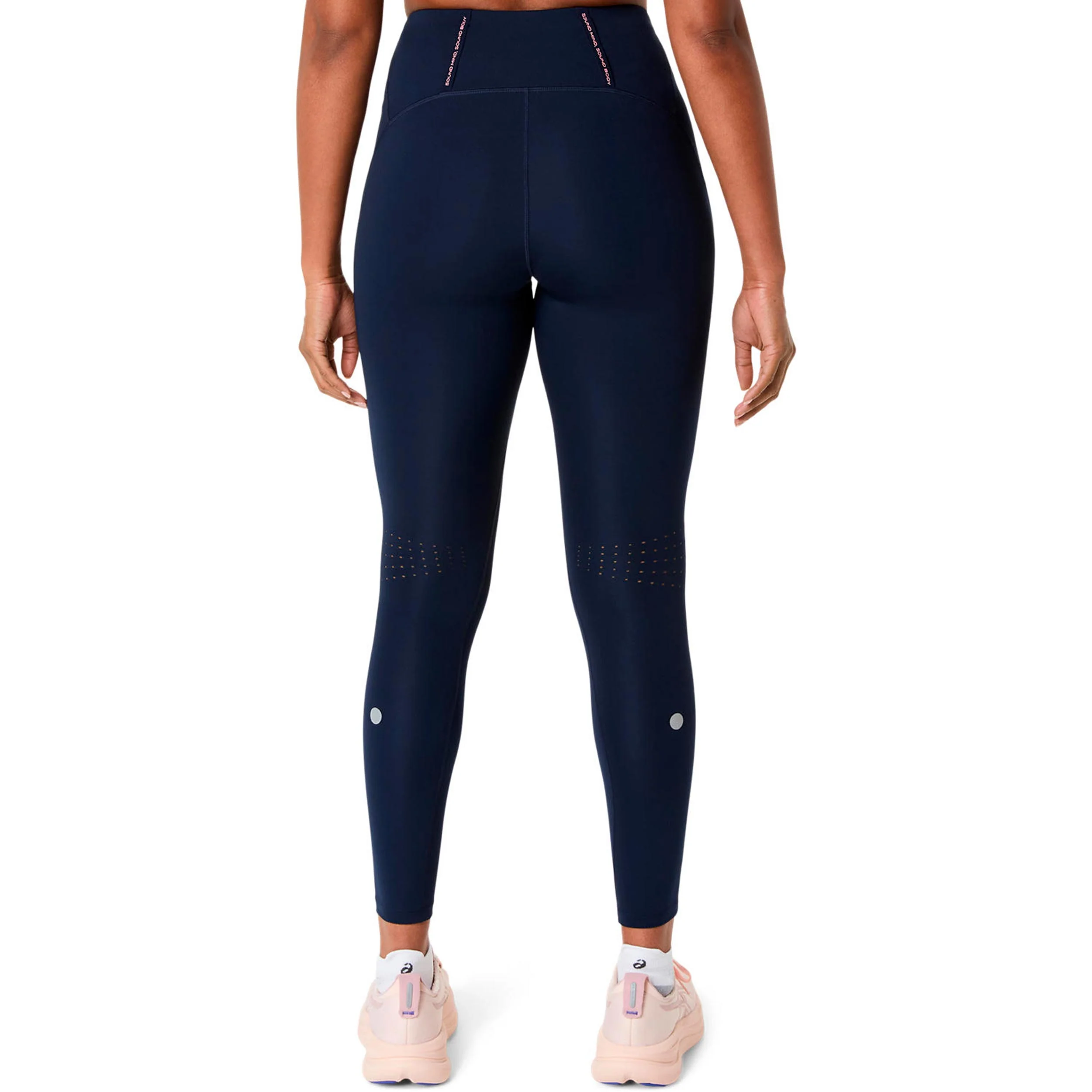 Road High Waist Lauftight Damen-dunkelblau - Image 3