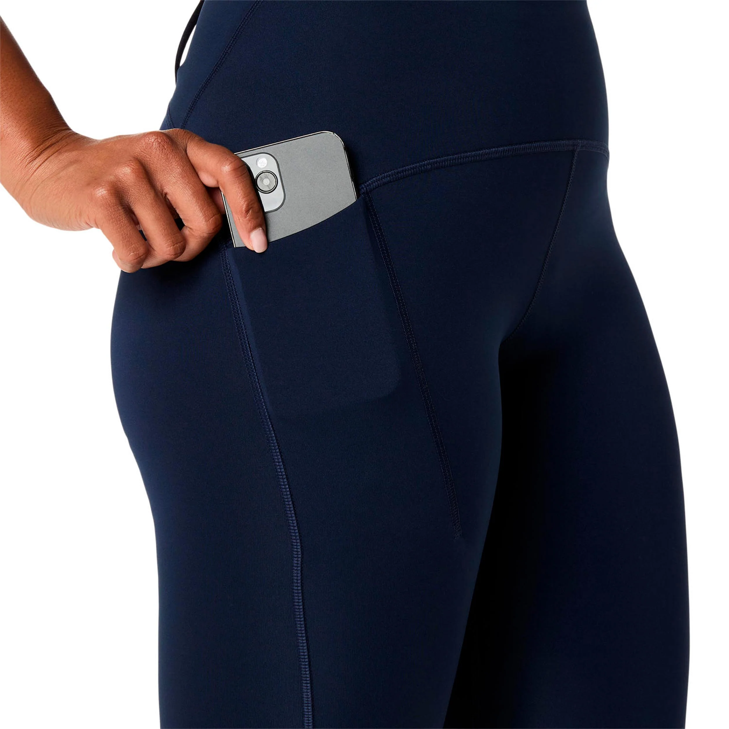 Road High Waist Lauftight Damen-dunkelblau - Image 5
