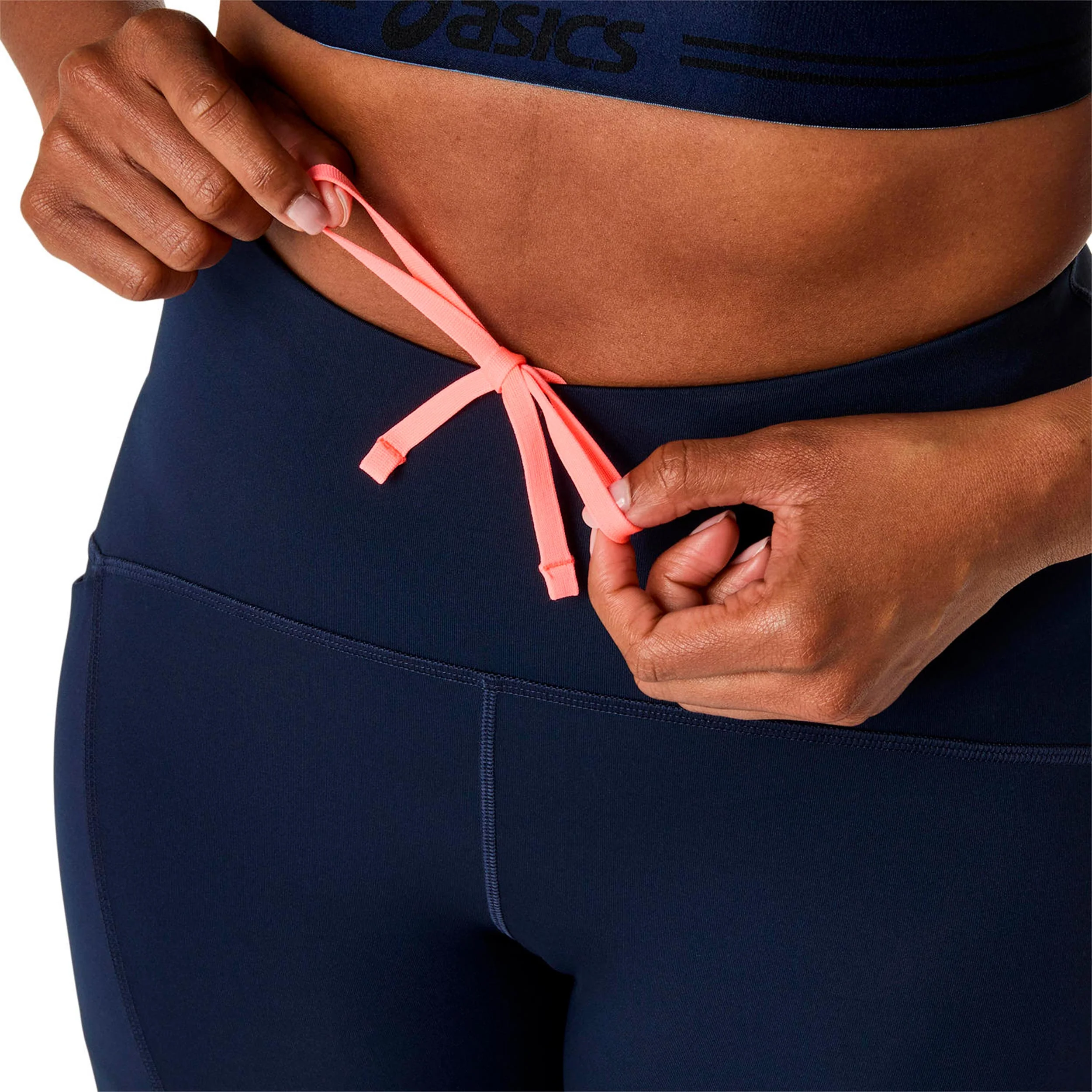 Road High Waist Lauftight Damen-dunkelblau - Image 6