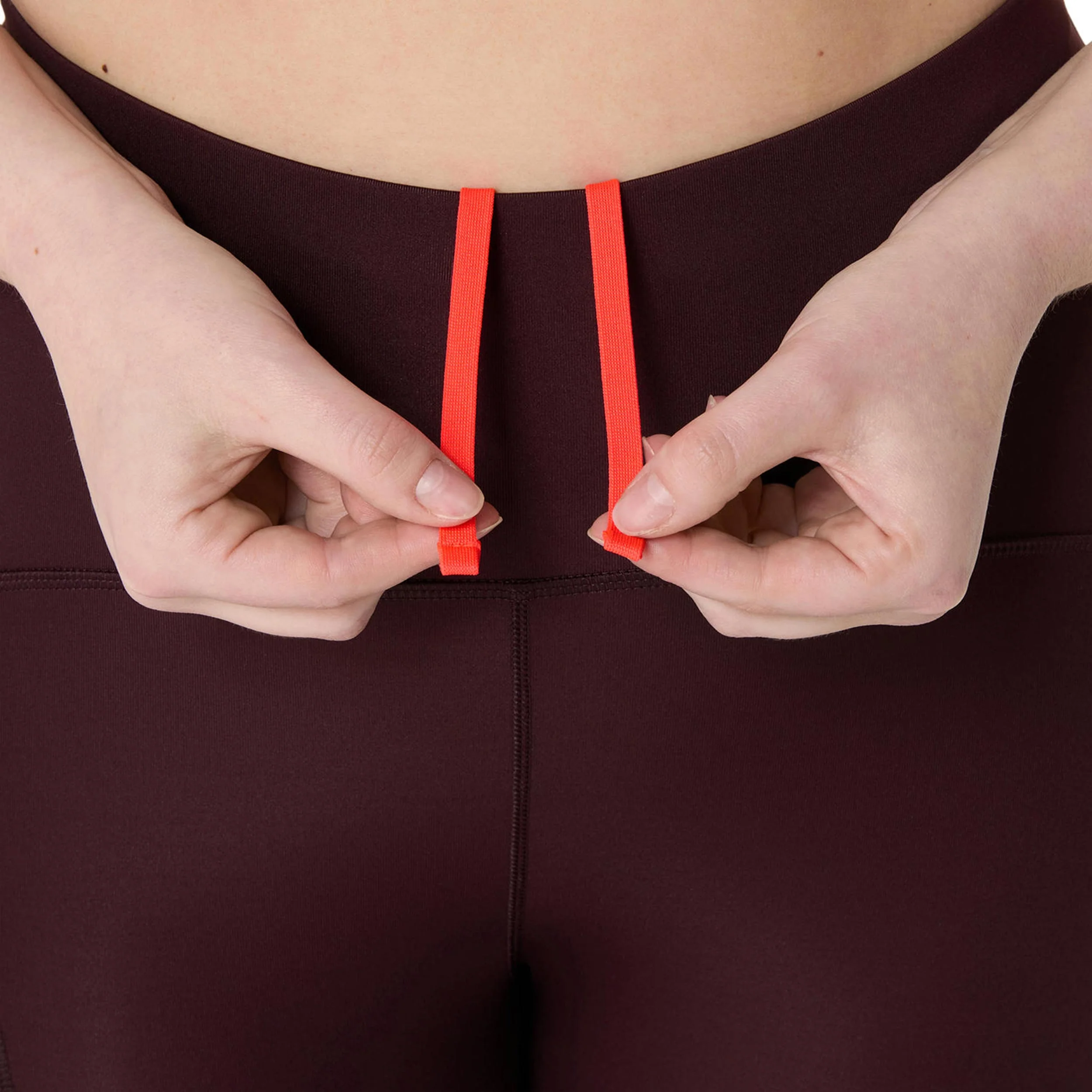 Road High Waist Lauftight Damen-dunkelrot - Image 5