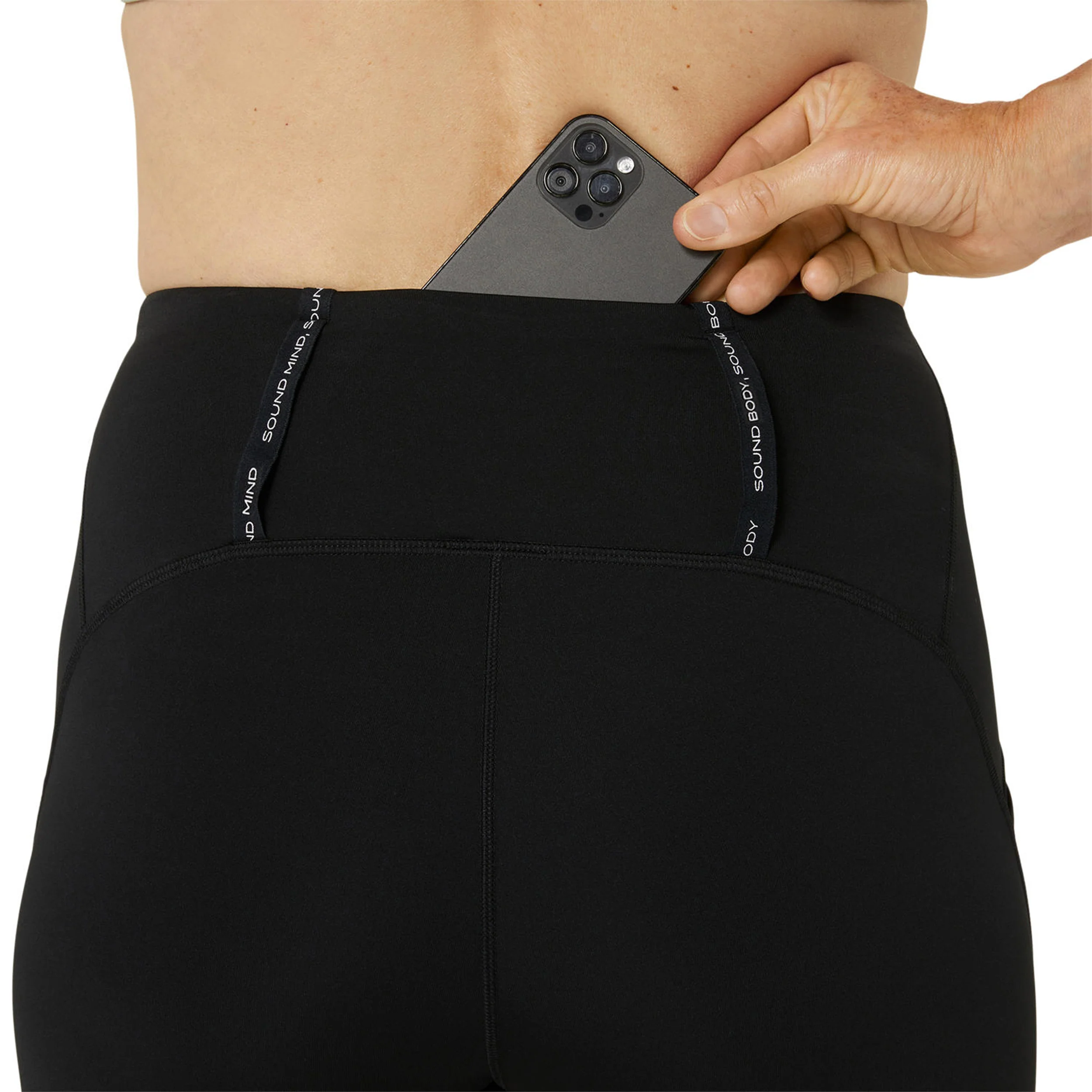 Road High Waist Lauftight Damen-schwarz - Image 11