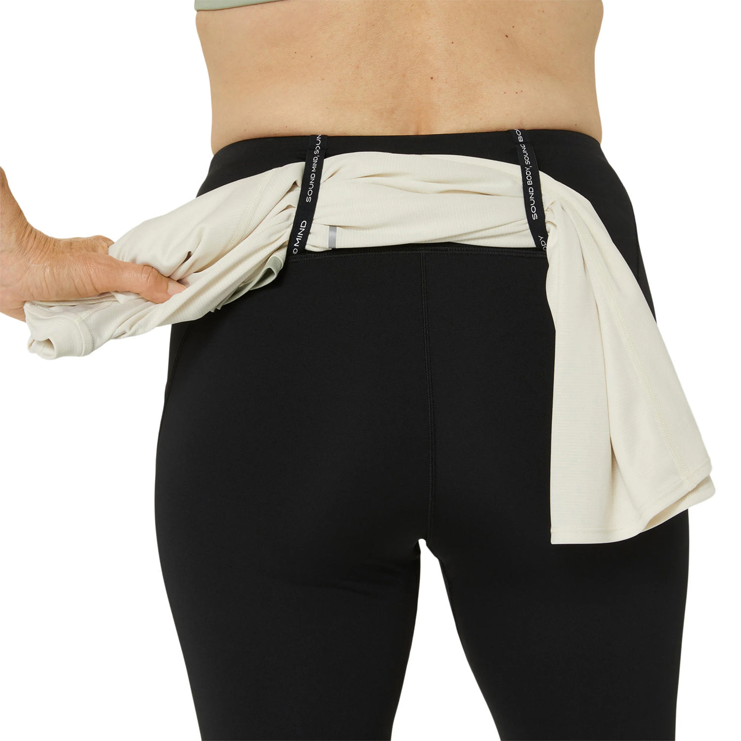 Road High Waist Lauftight Damen-schwarz - Image 12