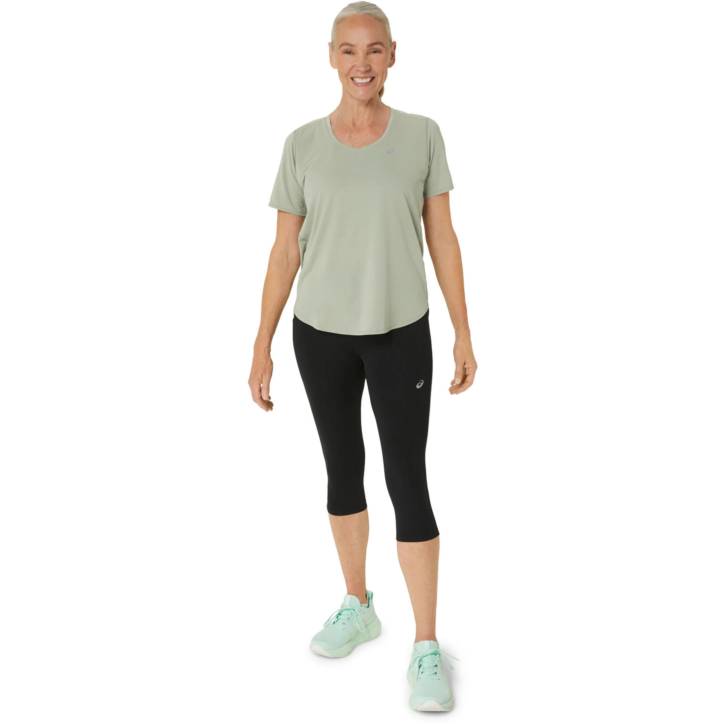Road High Waist Lauftight Damen-schwarz - Image 8