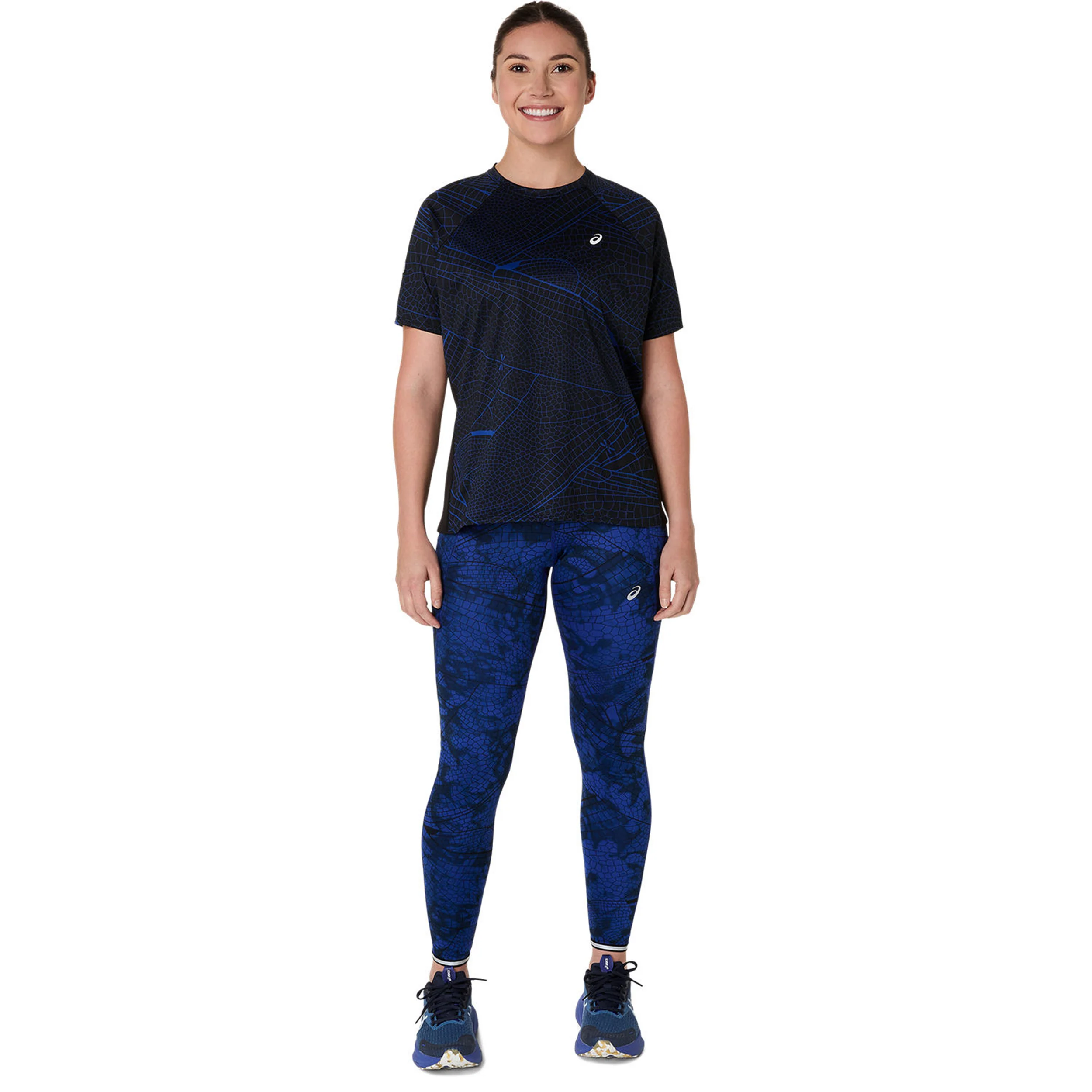 Road Lite-Show Lauftight Damen - schwarz, dunkelblau - Image 7