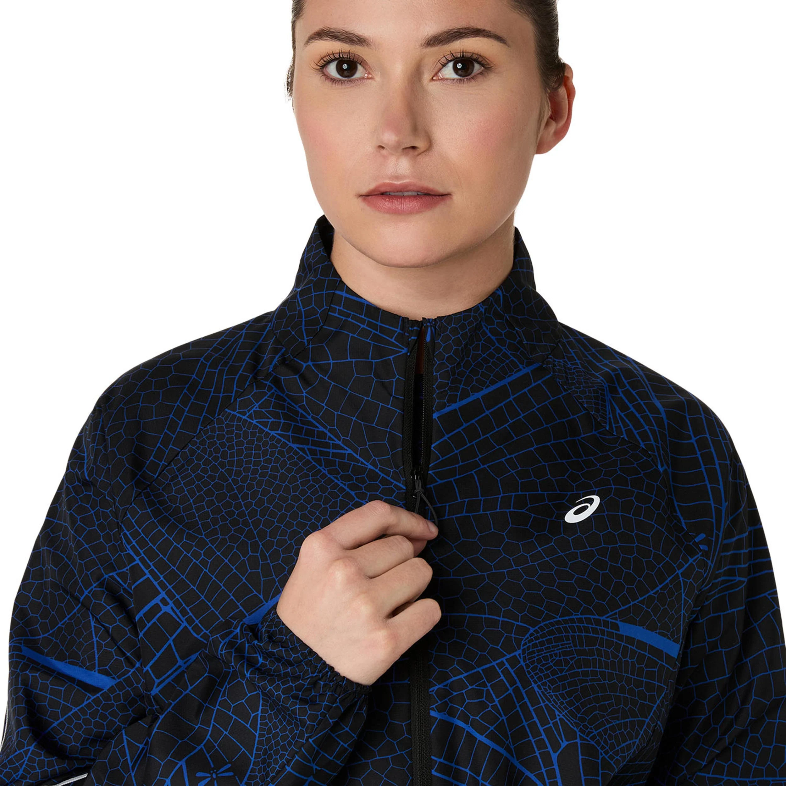 Road Lite-Show Packable Laufjacke Damen-Schwarz,Dunkelblau - Image 3
