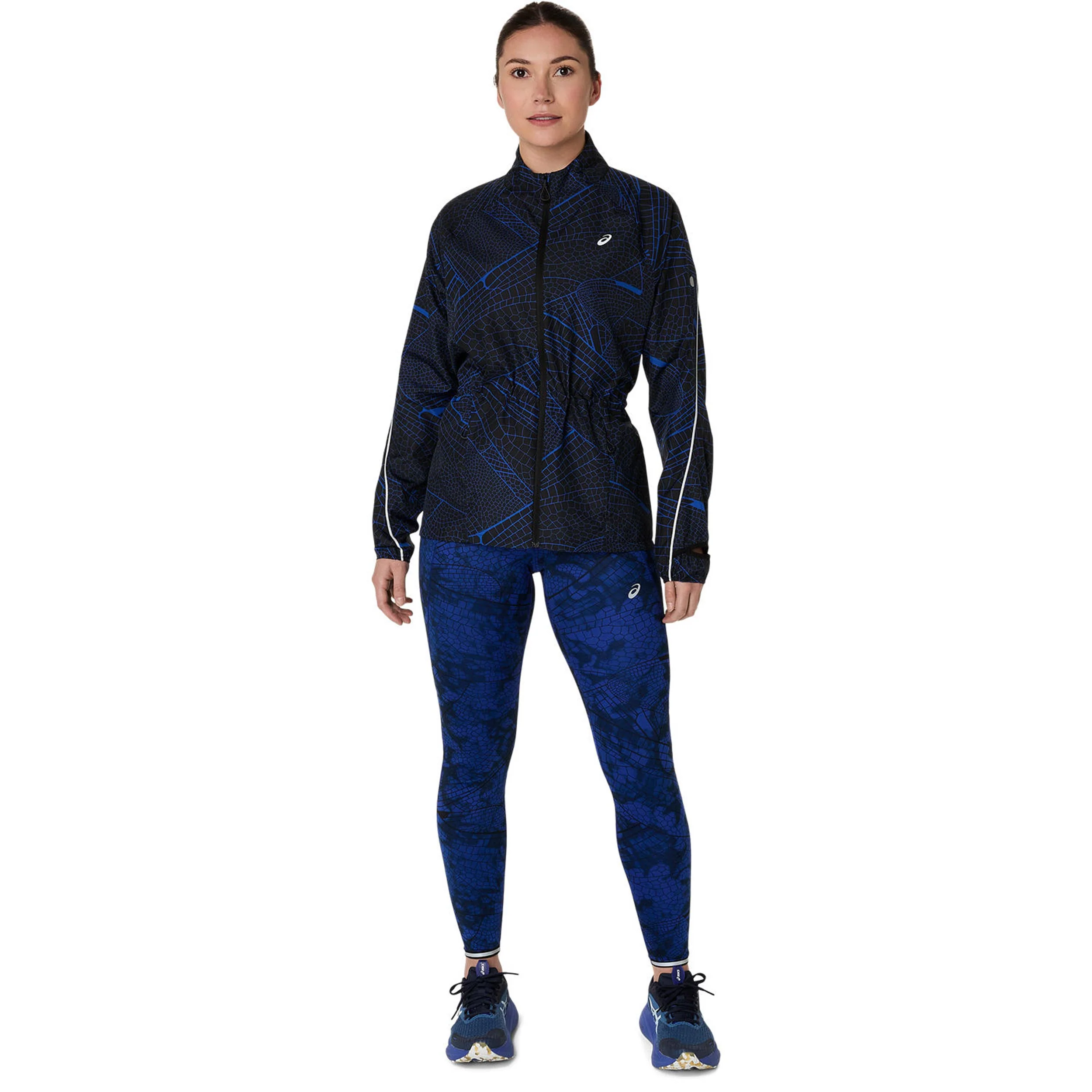Road Lite-Show Packable Laufjacke Damen-Schwarz,Dunkelblau - Image 7