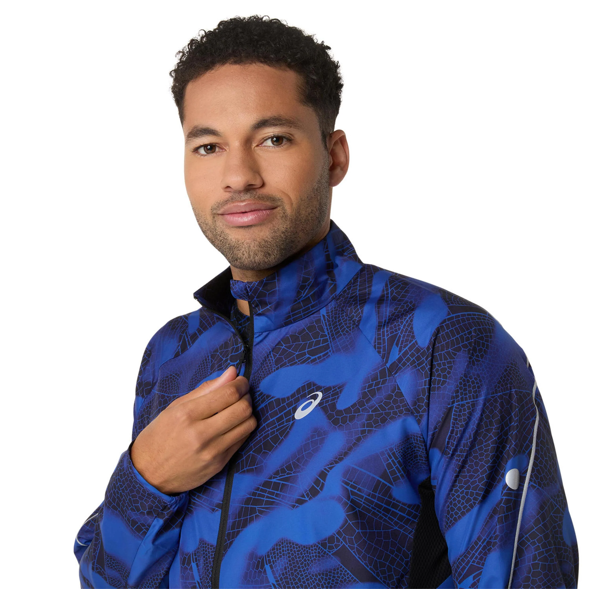 Road Lite-Show Packable Laufjacke Herren-Schwarz,Dunkelblau - Image 3