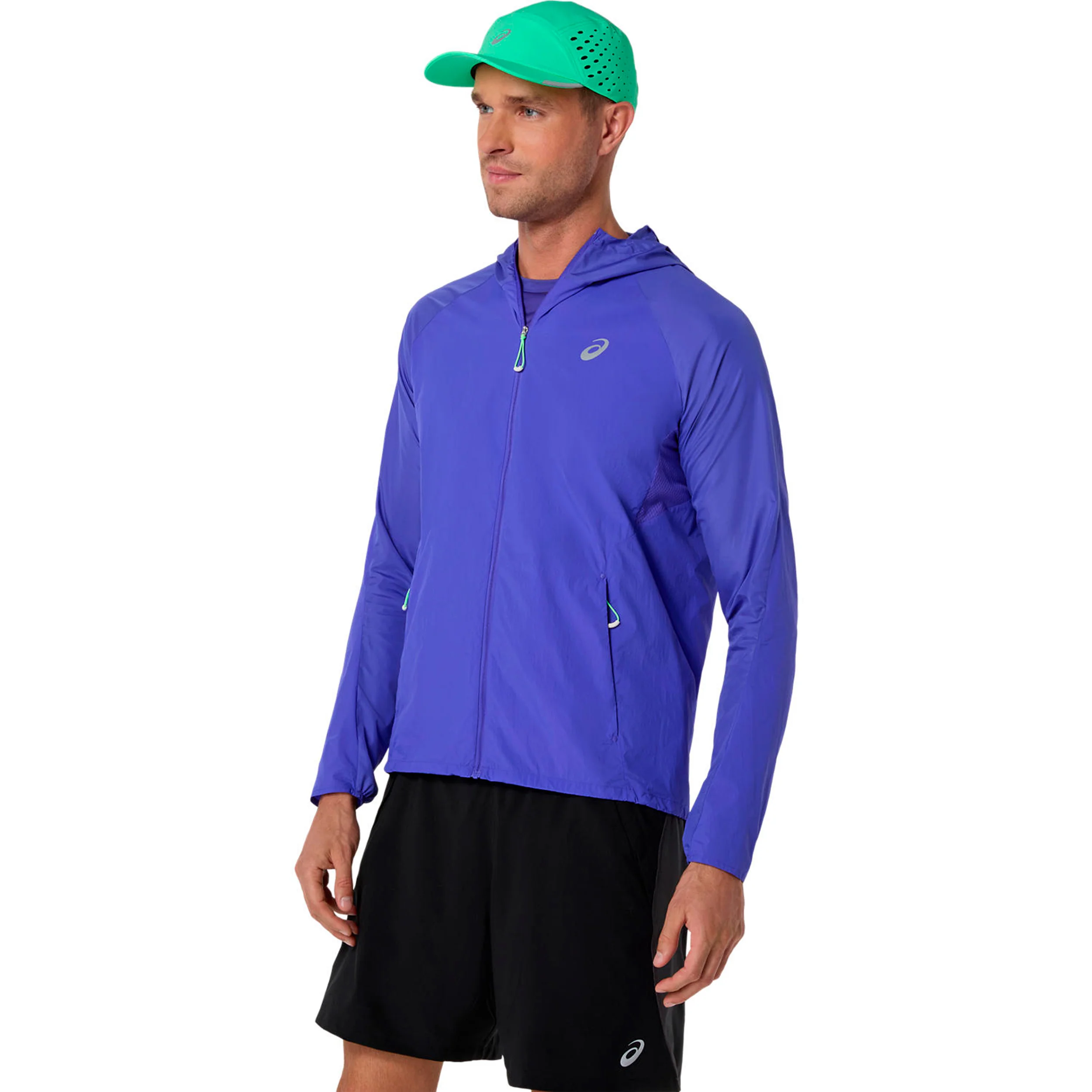 Road Packable Jacket Laufjacke Herren - blau, grün