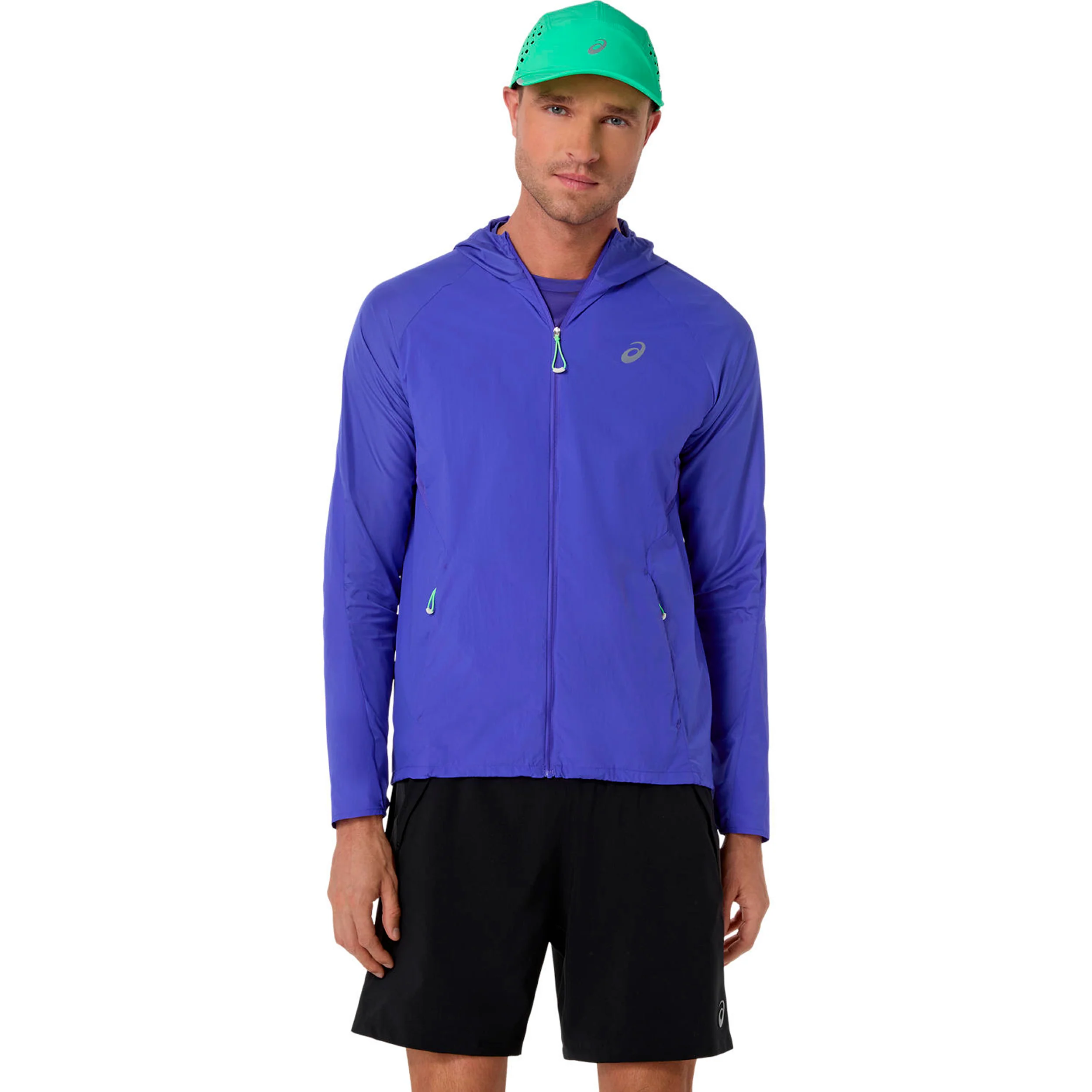 Road Packable Jacket Laufjacke Herren - blau, grün - Image 2
