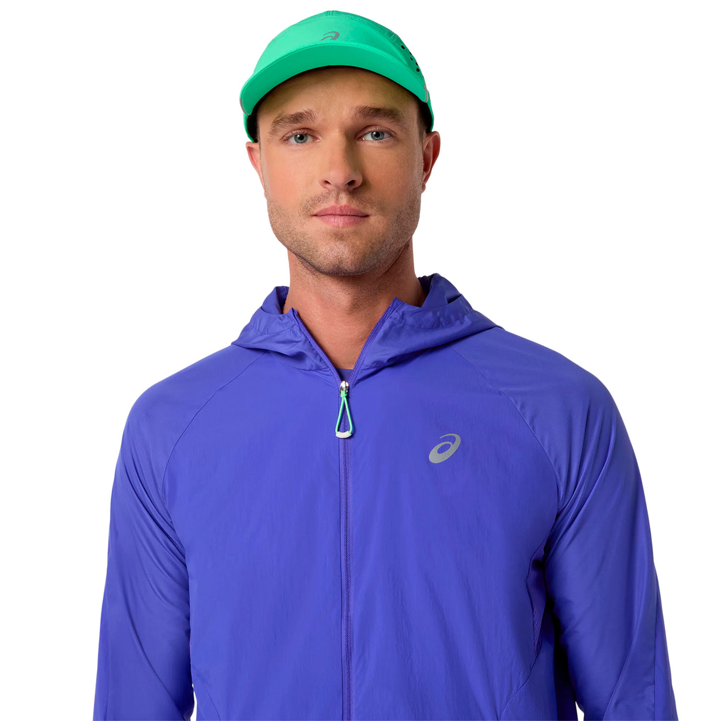 Road Packable Jacket Laufjacke Herren - blau, grün - Image 5