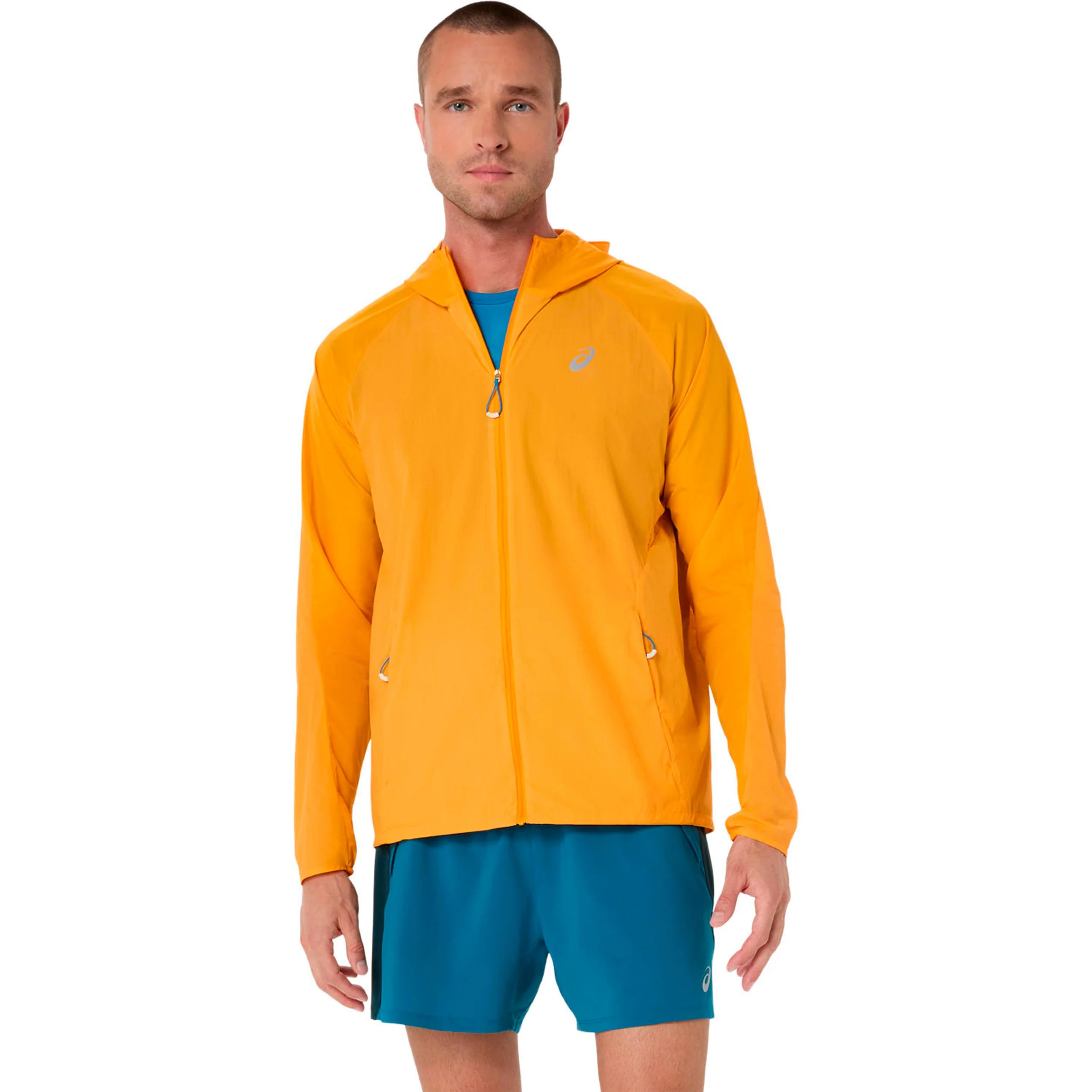 Road Packable Jacket Laufjacke Herren - orange, silber - Image 2
