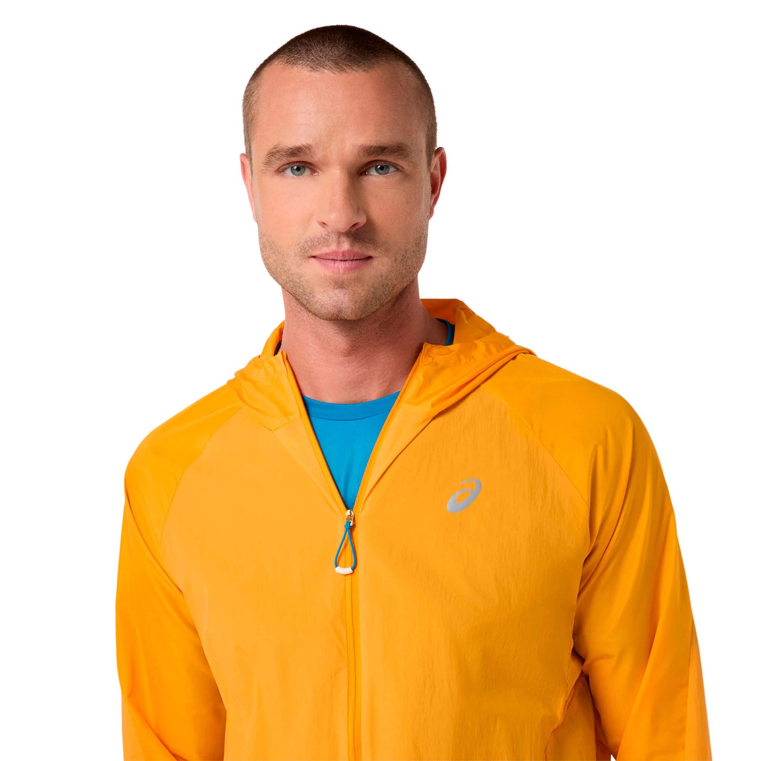 Road Packable Jacket Laufjacke Herren - orange, silber - Image 4