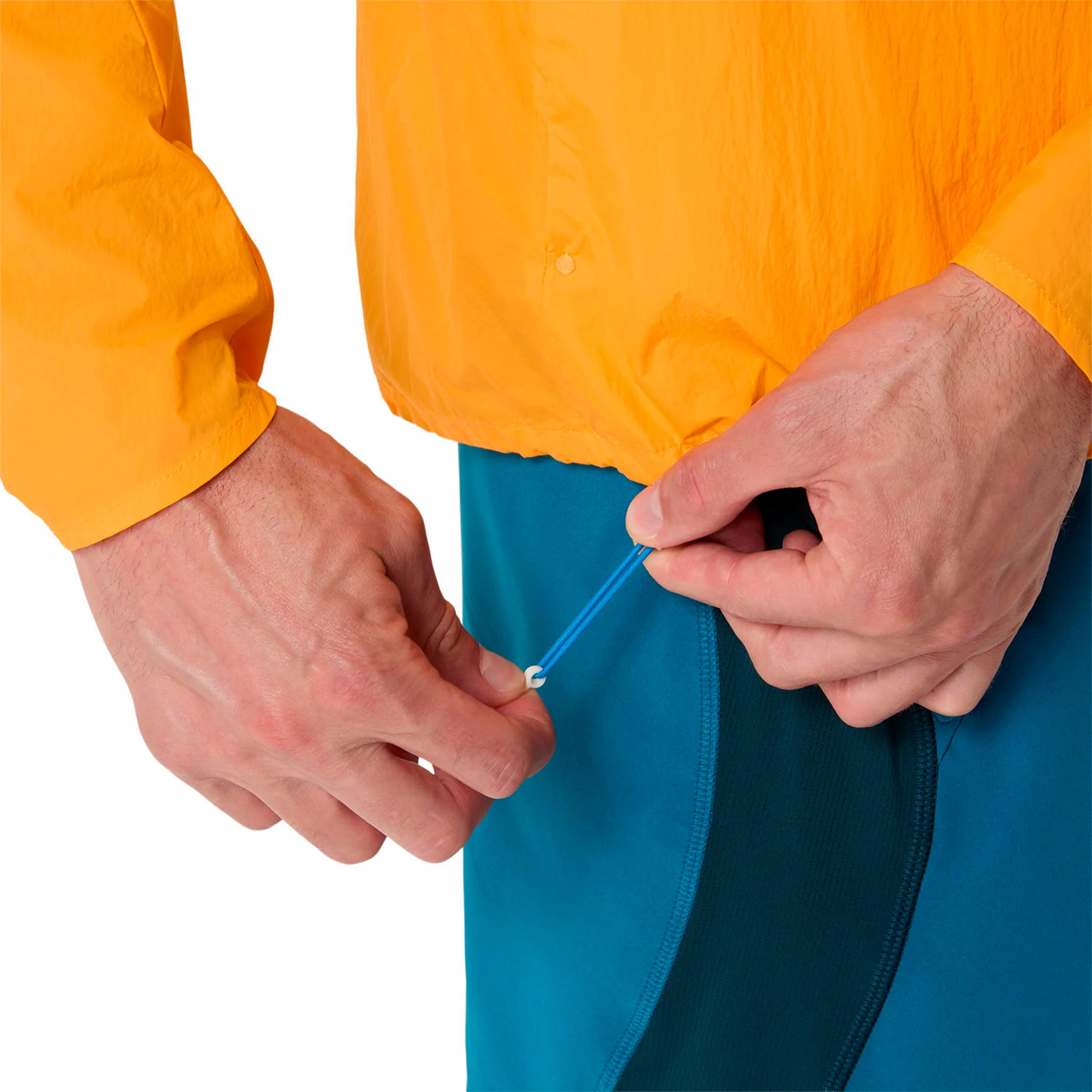 Road Packable Jacket Laufjacke Herren - orange, silber - Image 6