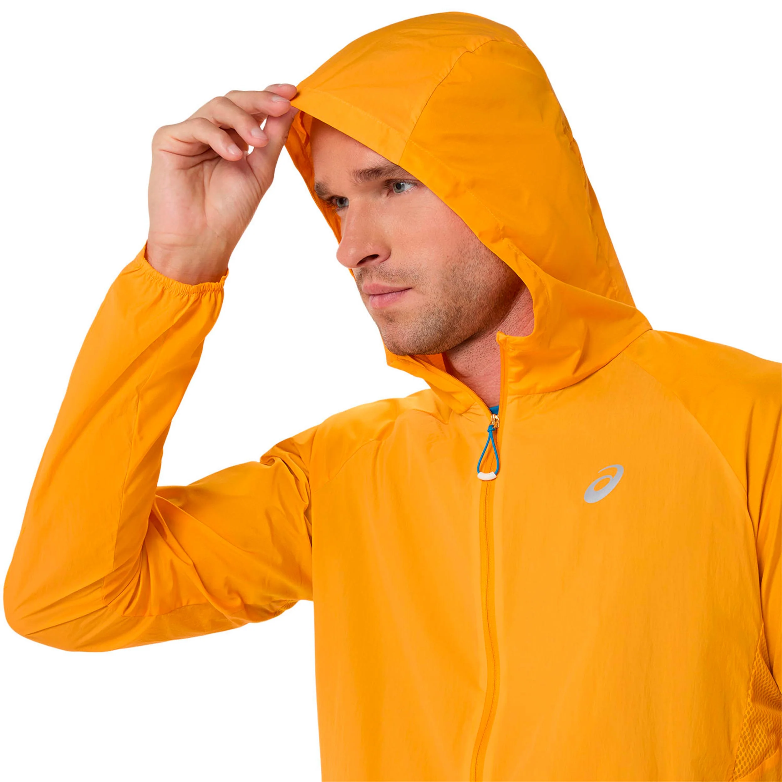 Road Packable Jacket Laufjacke Herren - orange, silber - Image 8