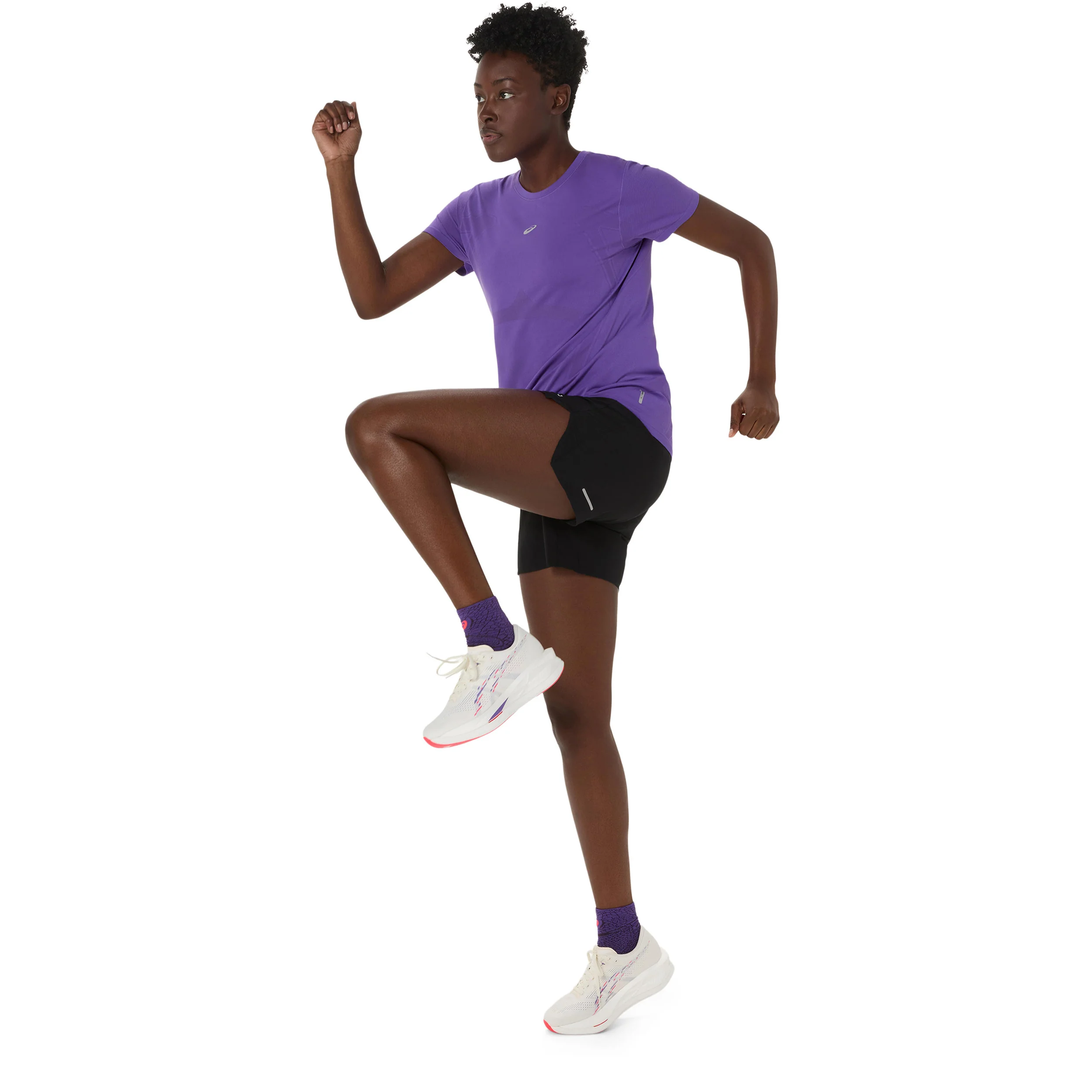 Road Seamless Laufshirt Damen-lila - Image 4