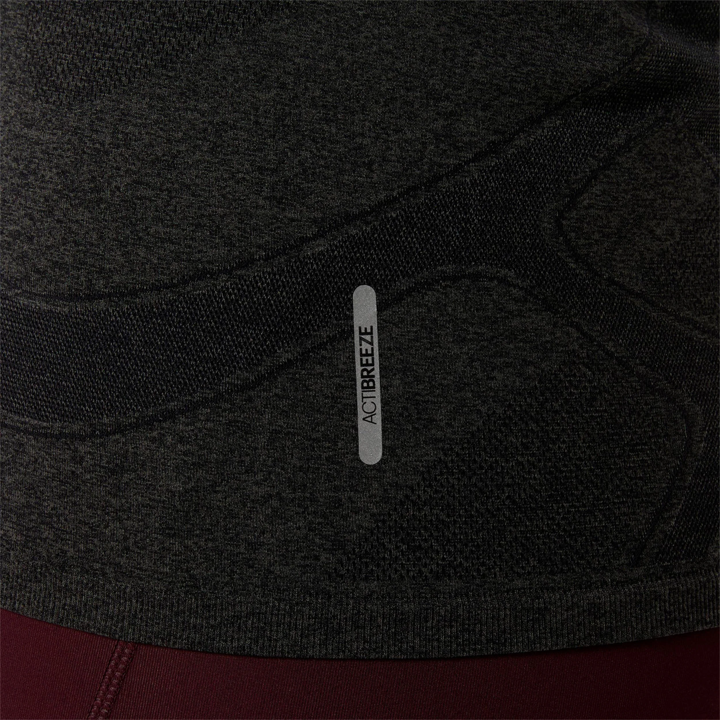 Road Seamless Laufshirt Damen-schwarz, grau - Image 5
