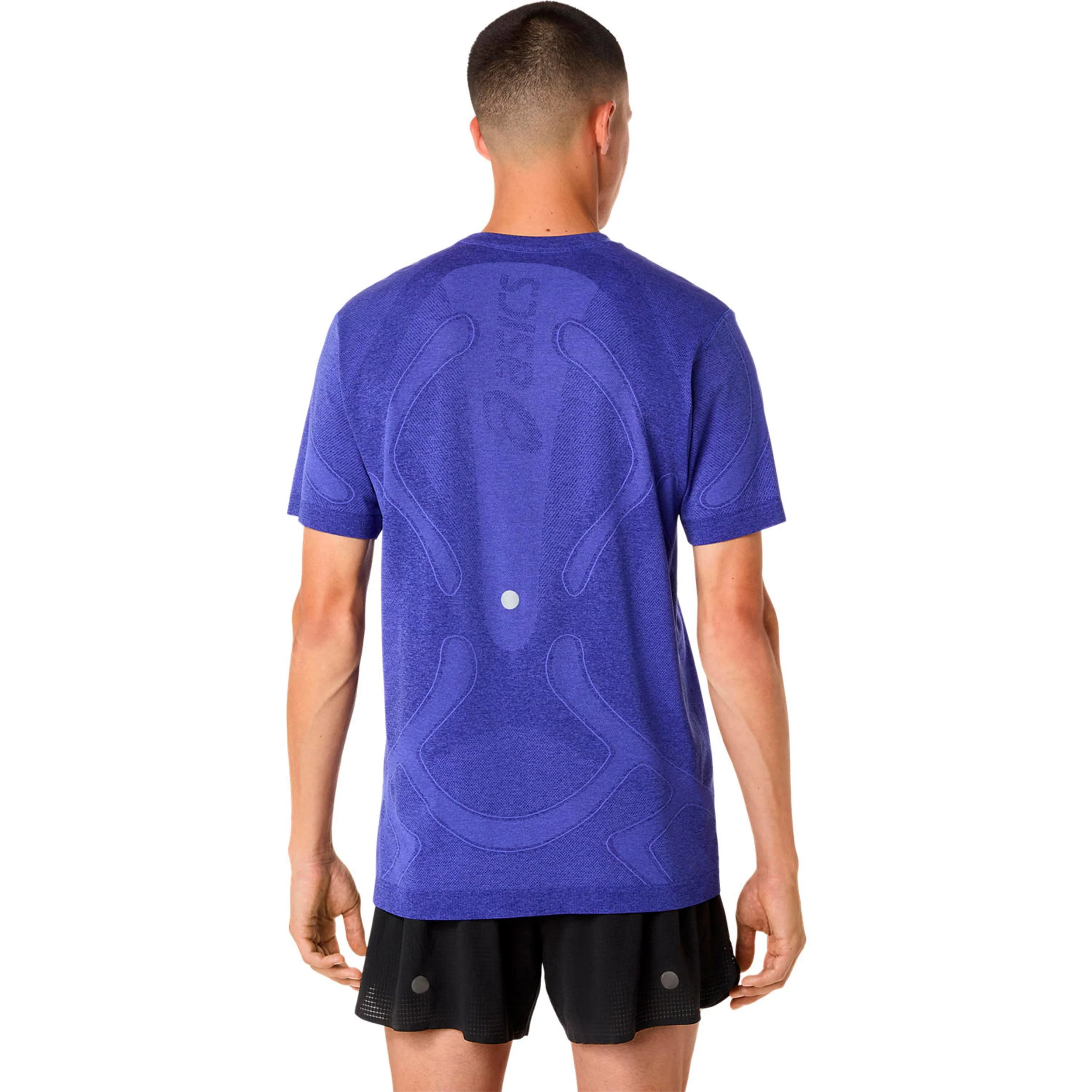 Road Seamless Laufshirt Herren-blau, lila - Image 3