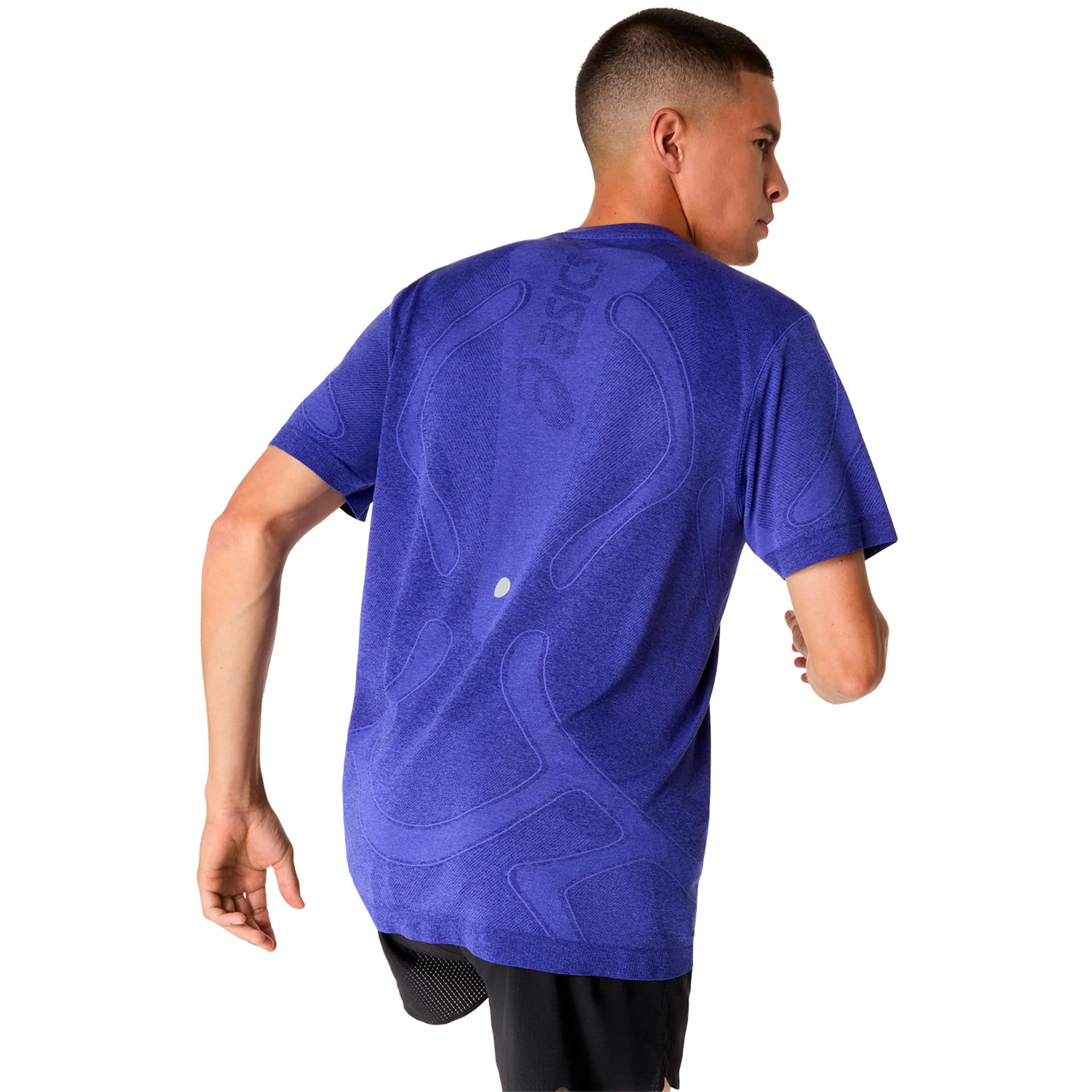 Road Seamless Laufshirt Herren-blau, lila - Image 7