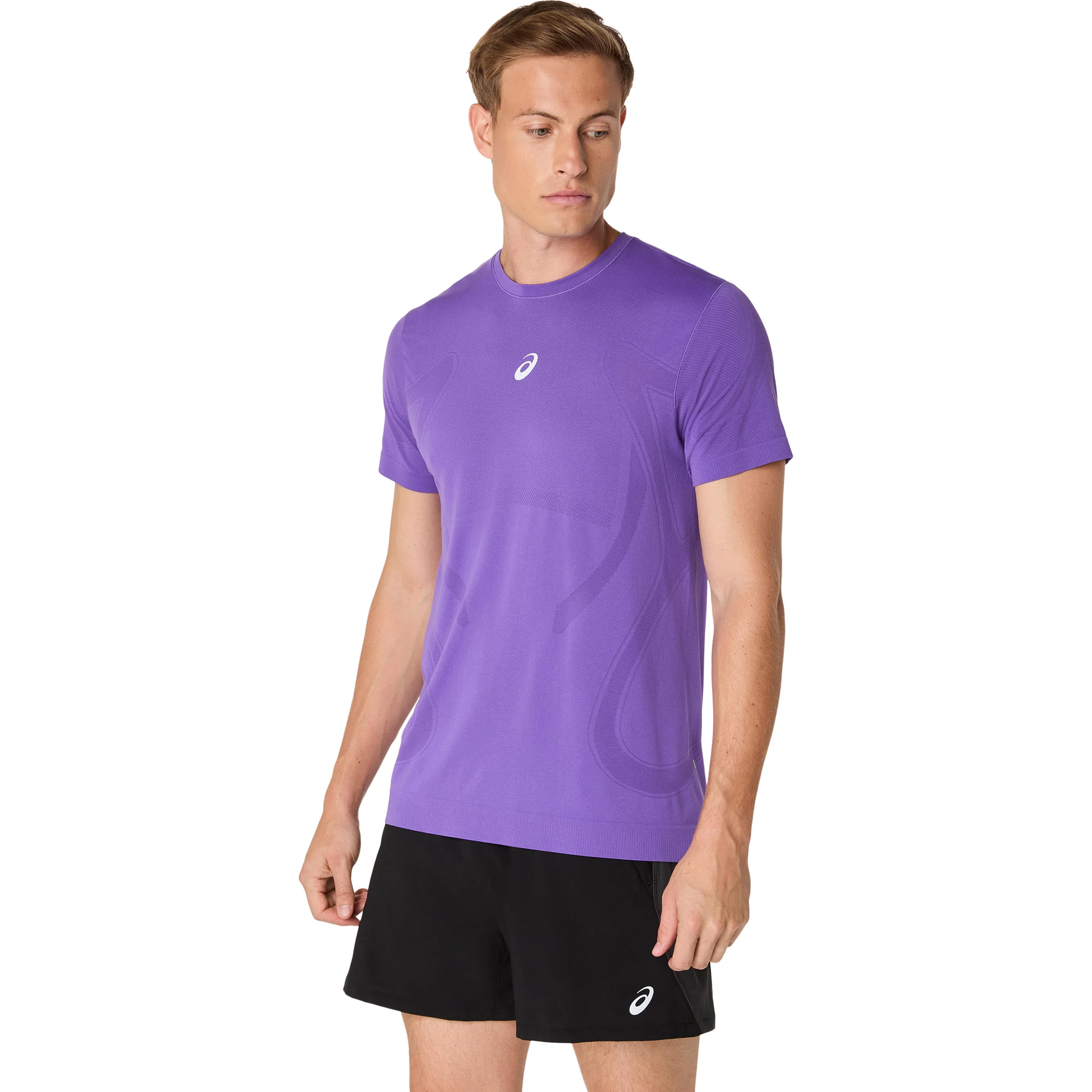 Road Seamless Laufshirt Herren-lila - Image 2
