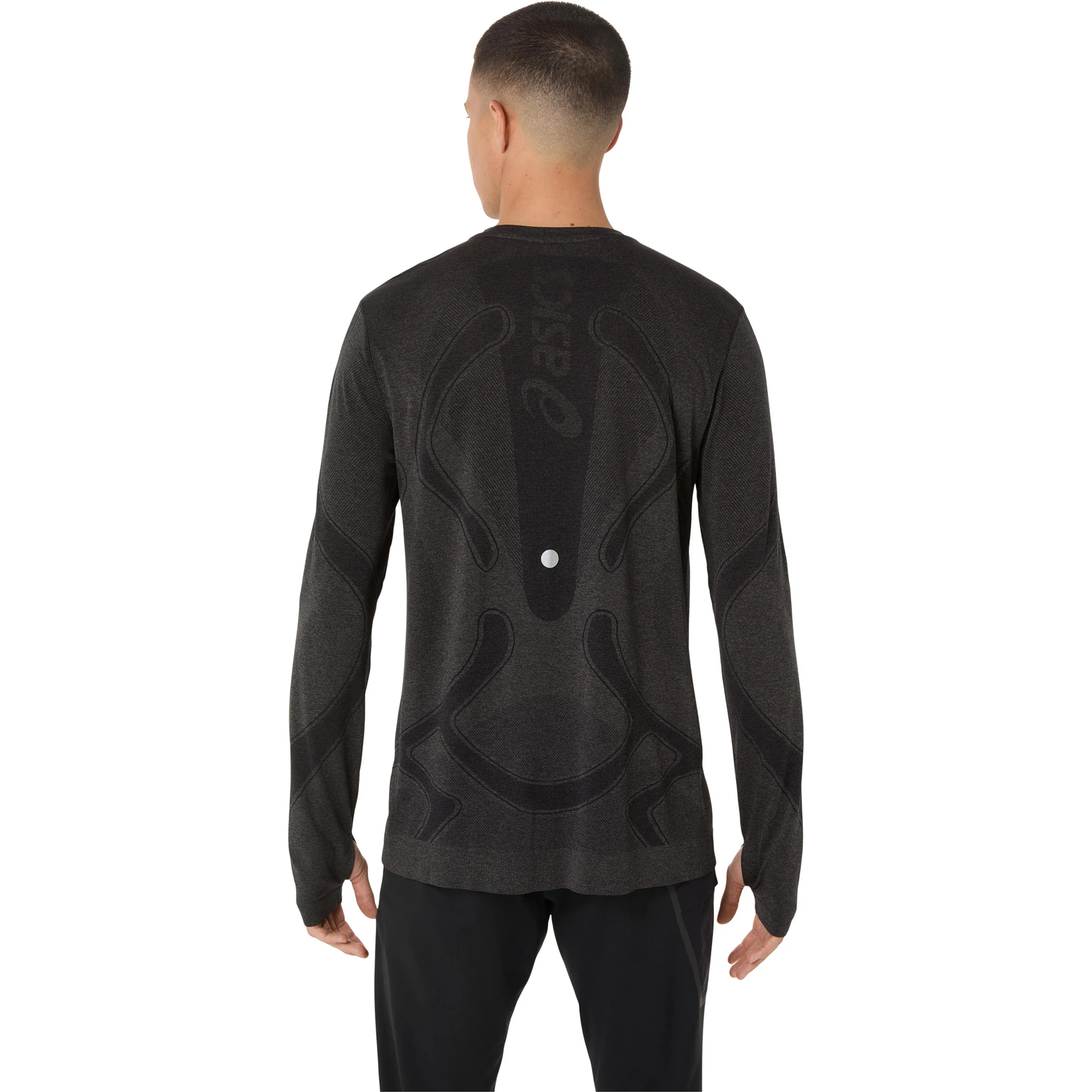 Road Seamless Laufshirt Herren-schwarz - Image 3