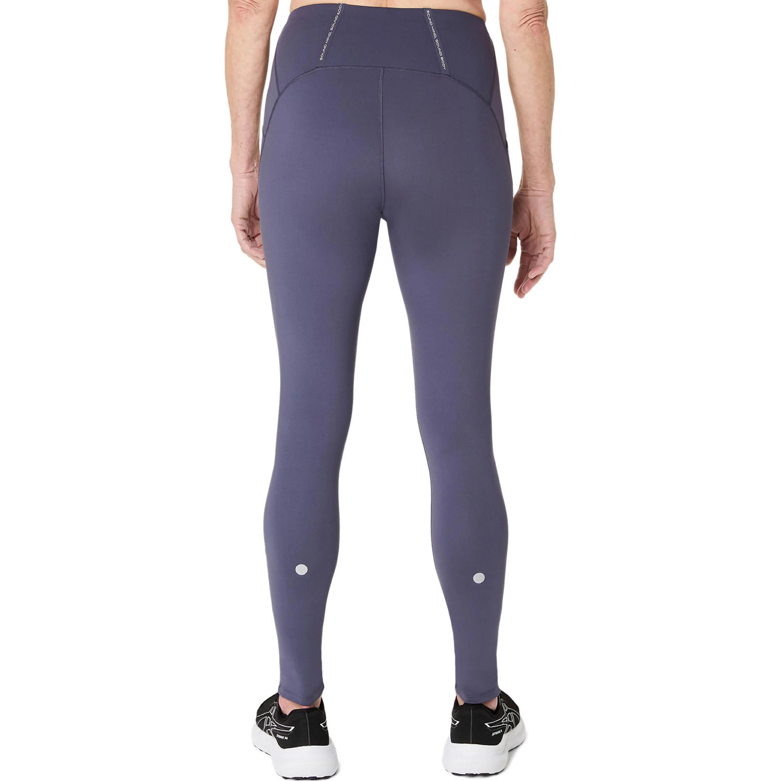 Road Winter High Waist Lauftight Damen-Blaugrau - Image 2