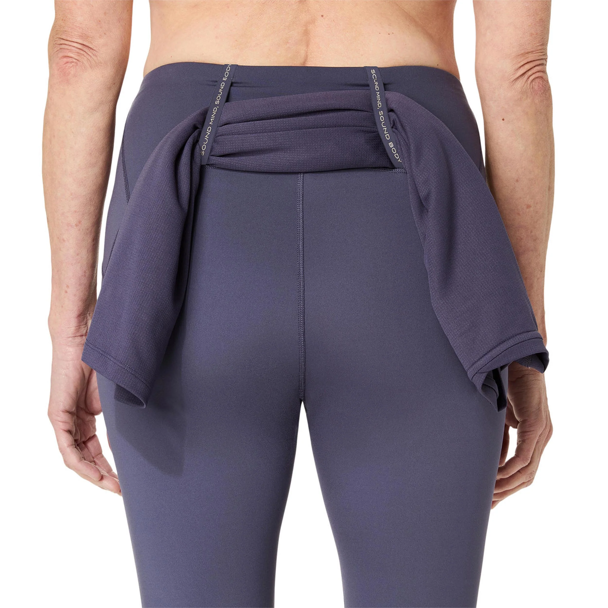 Road Winter High Waist Lauftight Damen-Blaugrau - Image 6