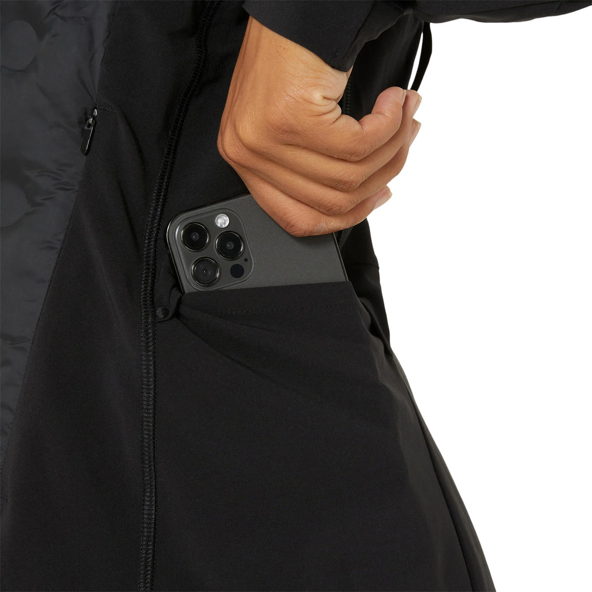Road Winter Laufjacke Damen-Schwarz - Image 9