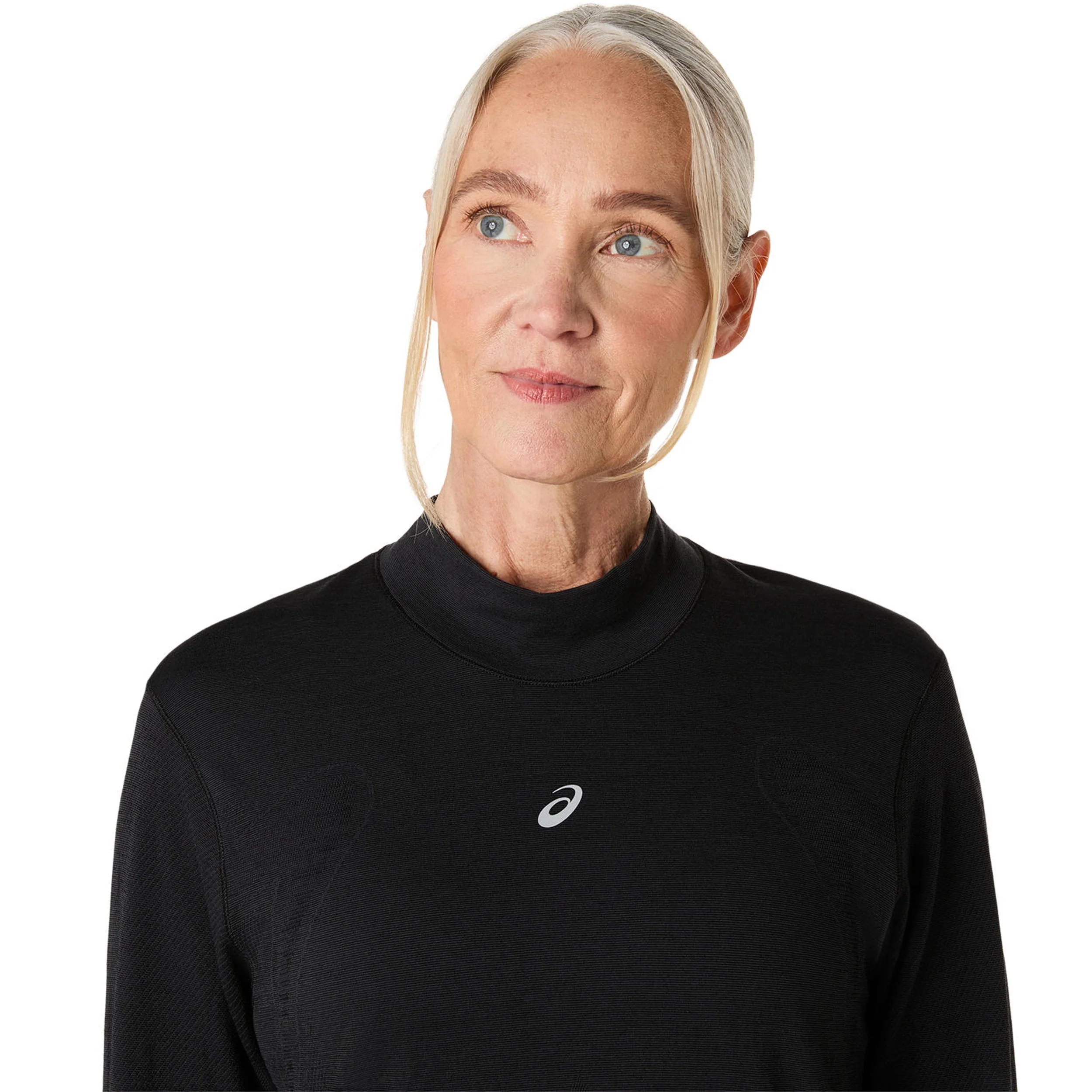 Road Winter Seamless Laufshirt Damen-schwarz - Image 4