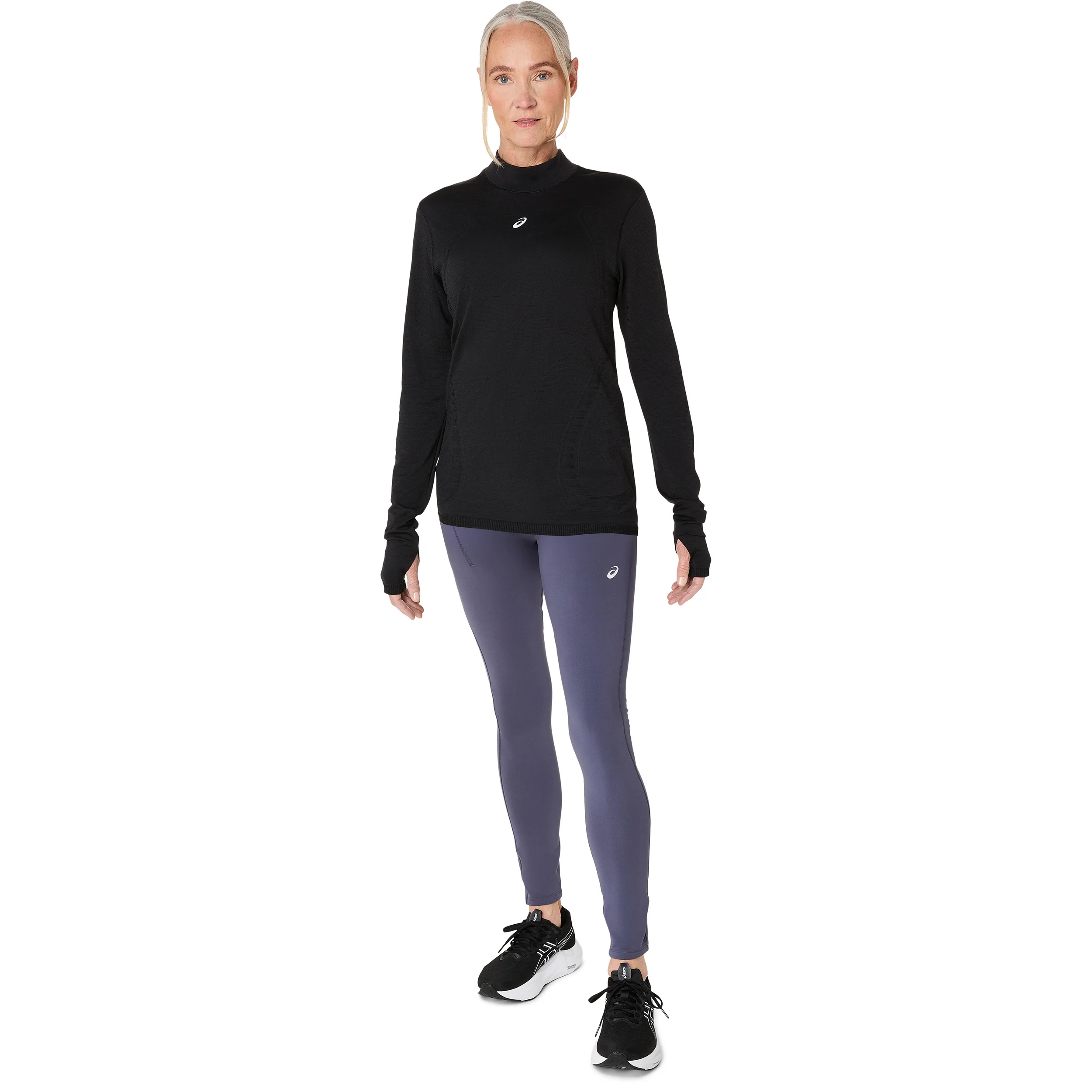 Road Winter Seamless Laufshirt Damen-schwarz - Image 7