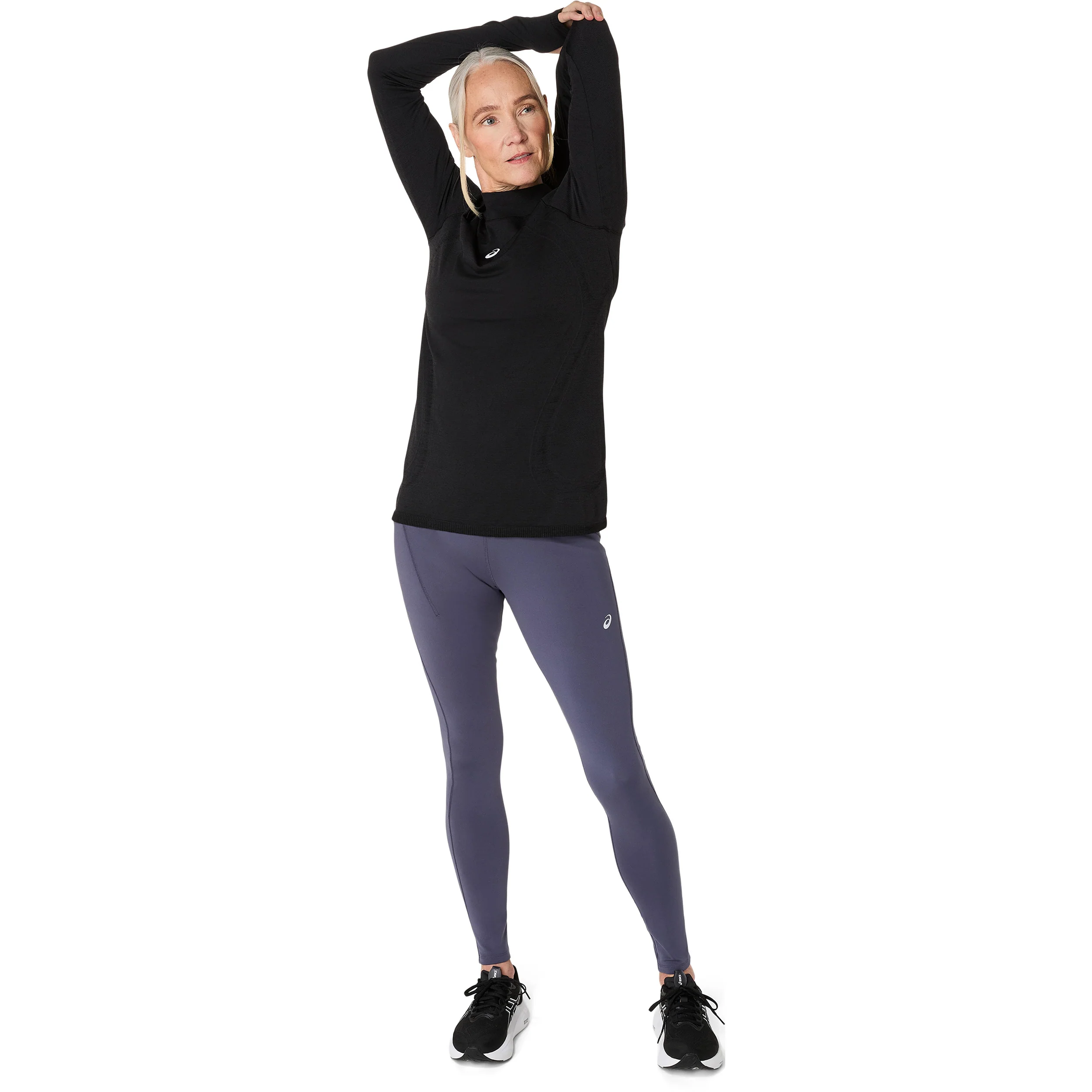 Road Winter Seamless Laufshirt Damen-schwarz - Image 8