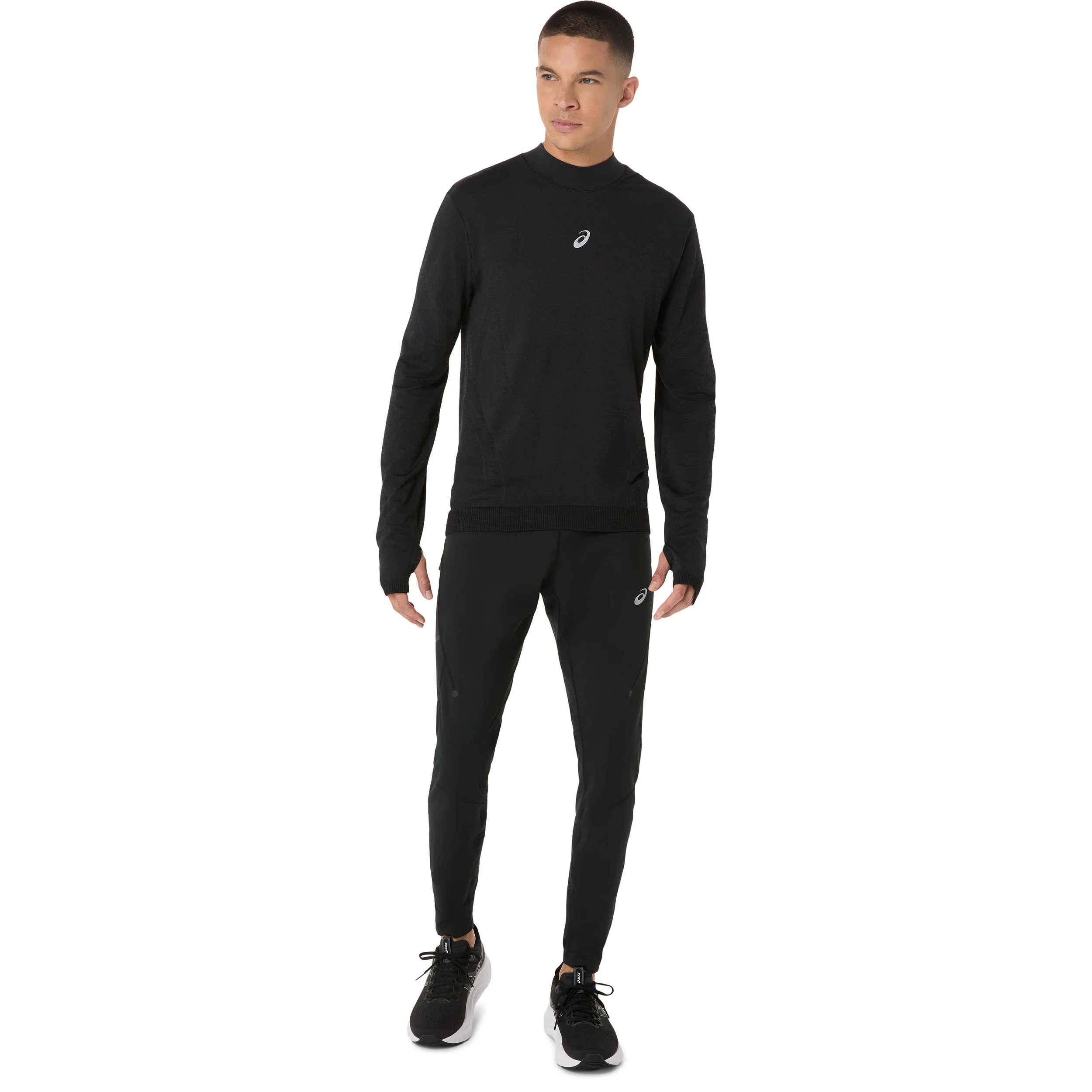 Road Winter Seamless Laufshirt Herren-schwarz - Image 6